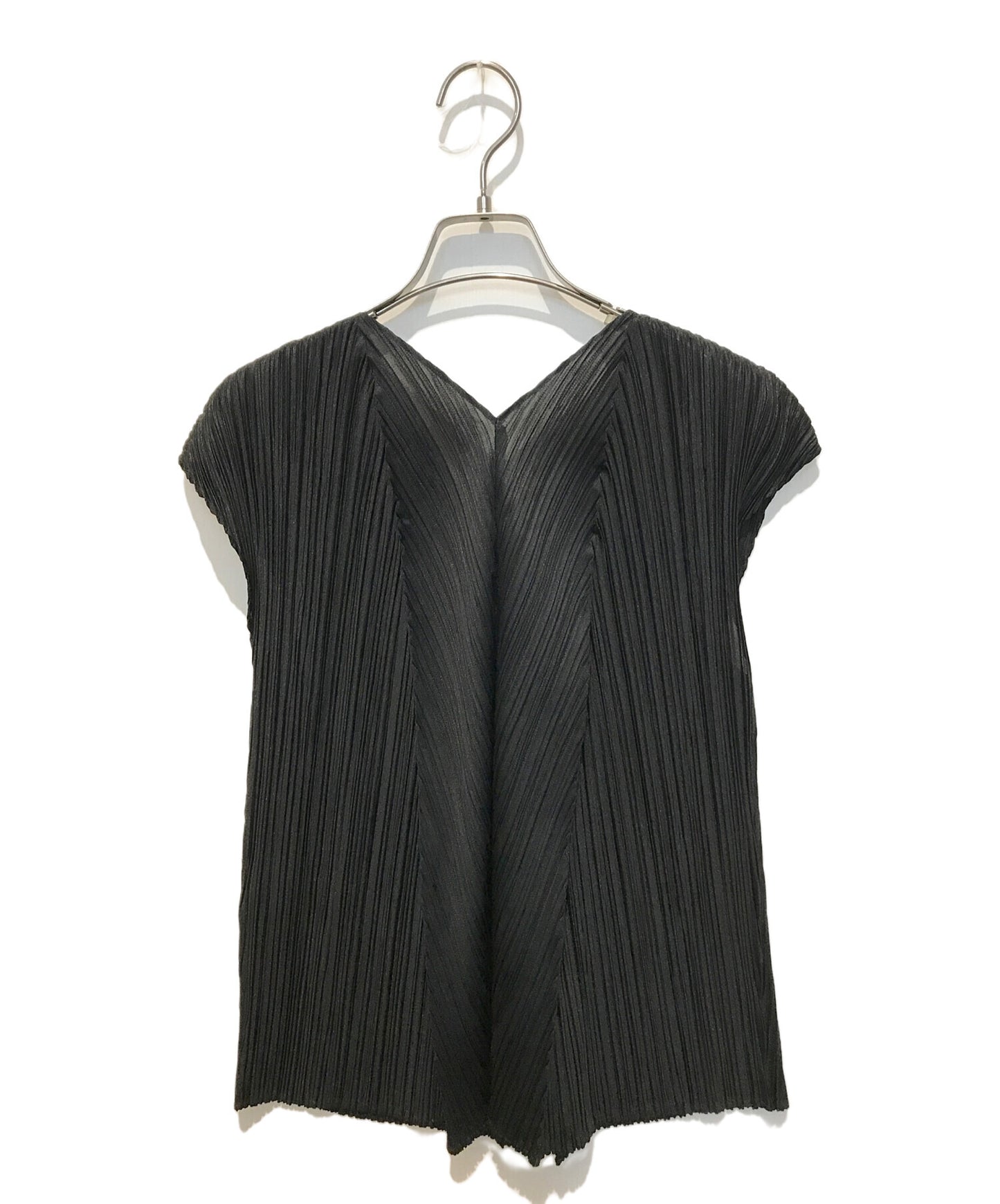 [Pre-owned] PLEATS PLEASE V-neck sleeveless pleated cut and sew PP61-JK226 PP61-JK226