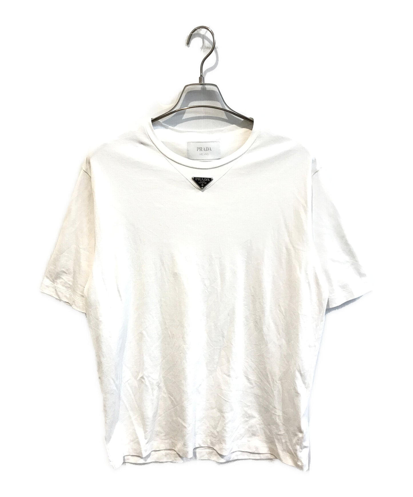 [Pre-owned] PRADA Triangle Logo T-shirt UJN861 S232 240 UJN861 S232 240