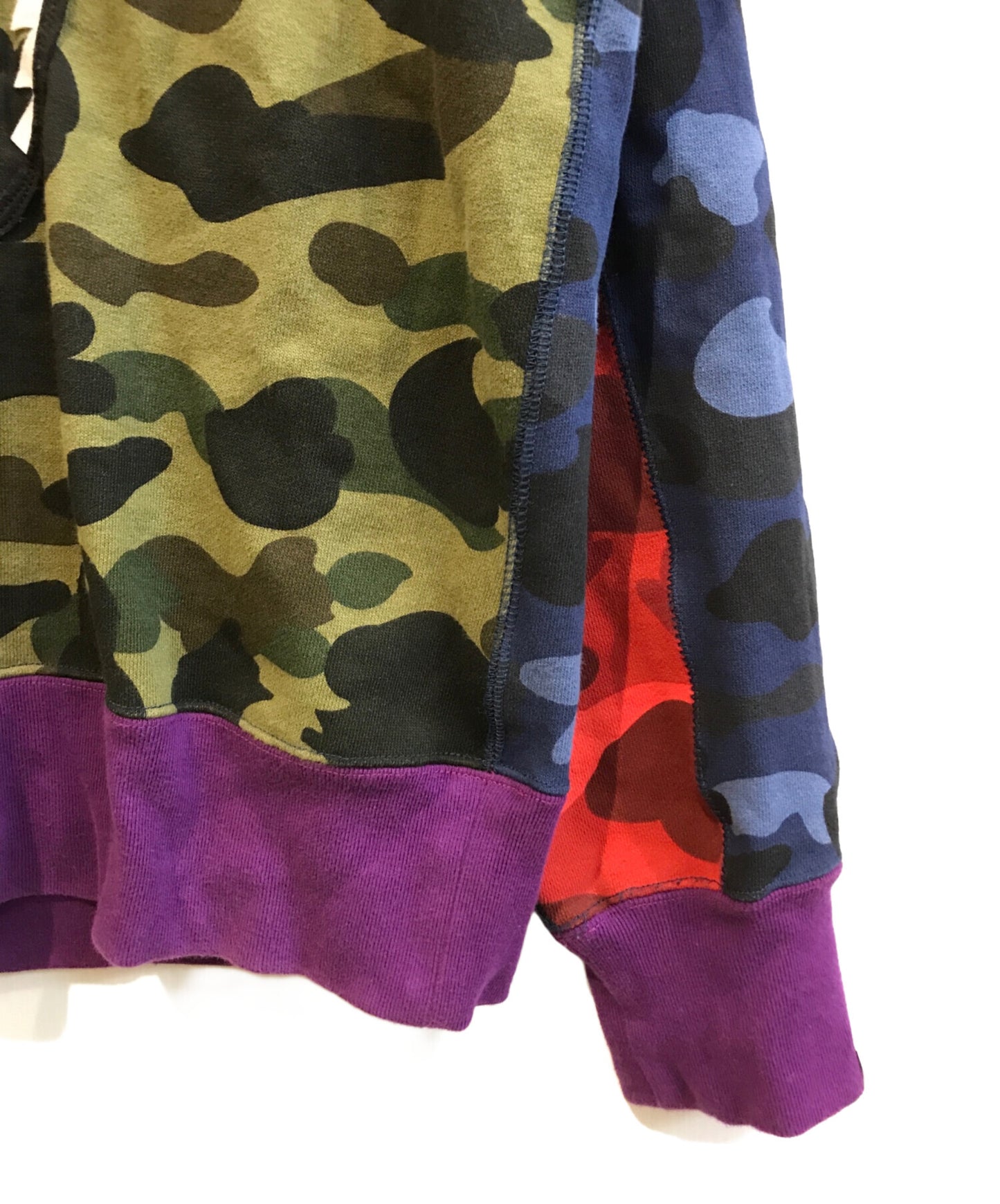 [Pre-owned] A BATHING APE MIXCAMO SHARK CRAZYWIDE SWEAT 001SWF301006X