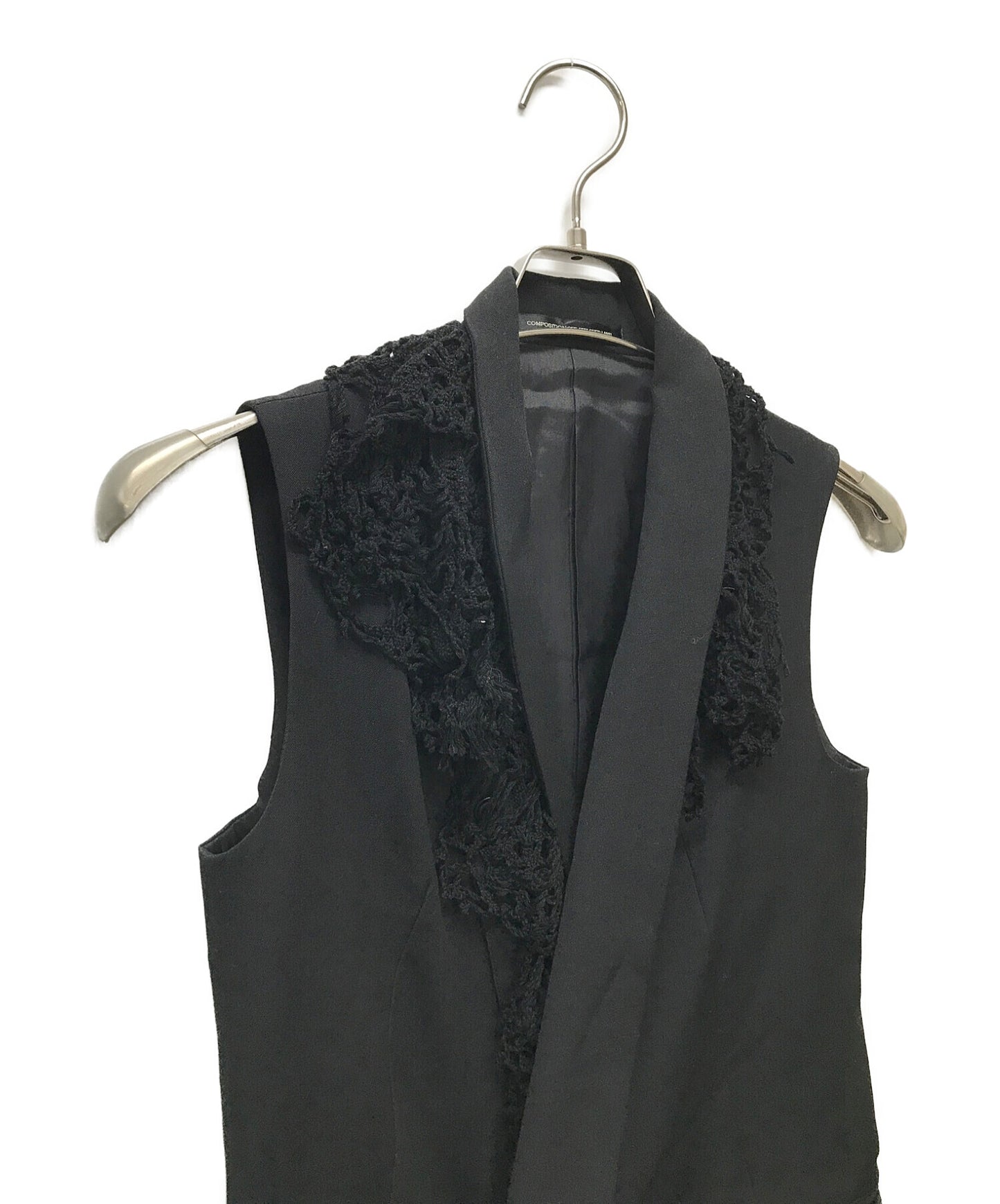 [Pre-owned] Y's Wool gabardine vest YM-V01-100