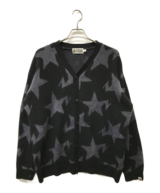 [Pre-owned] A BATHING APE STA PATTERN RELAXED FIT KNIT CARDIGAN 001KNI301001M