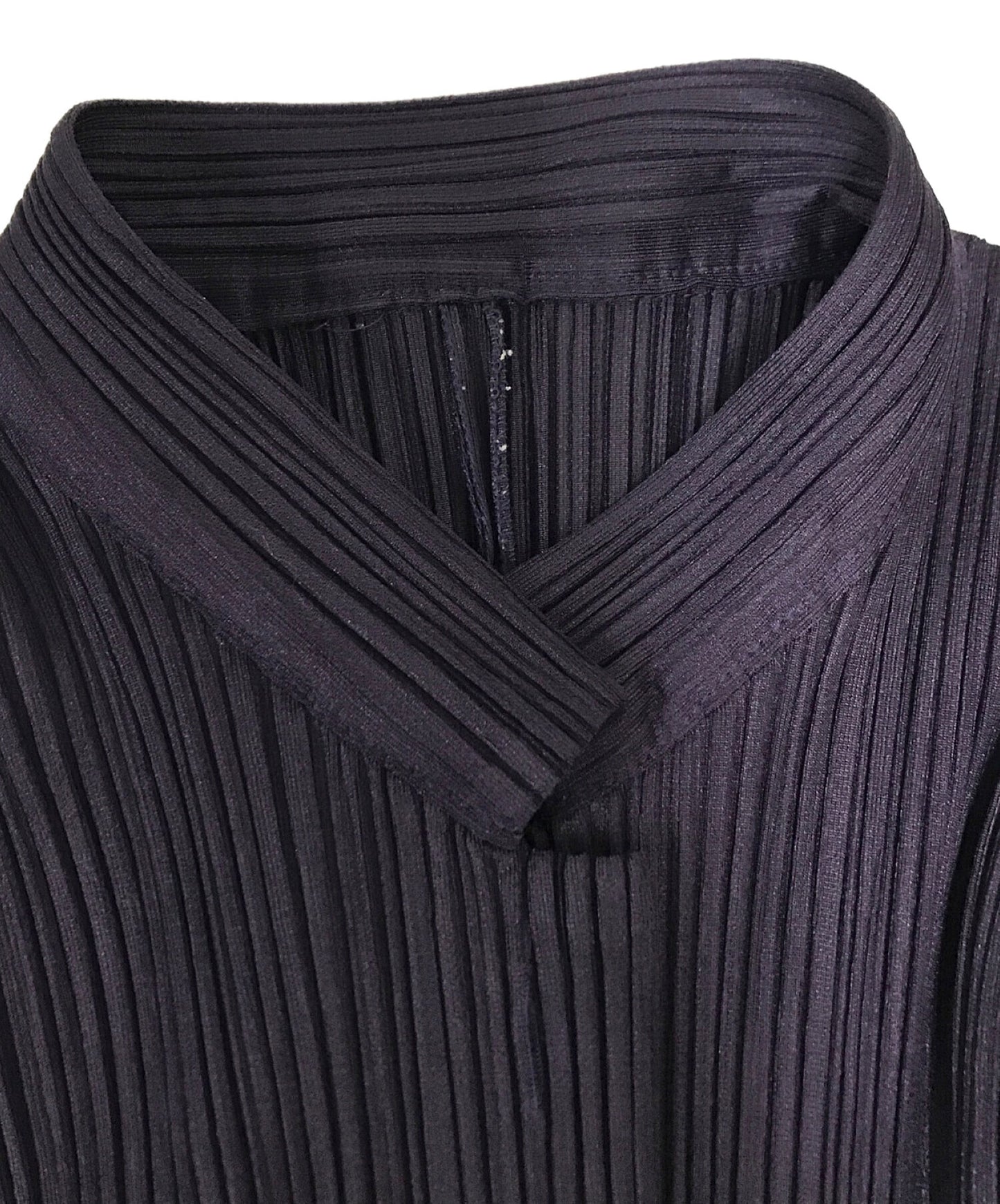 [Pre-owned] PLEATS PLEASE Stand collar pleated shirt PP84-JD192