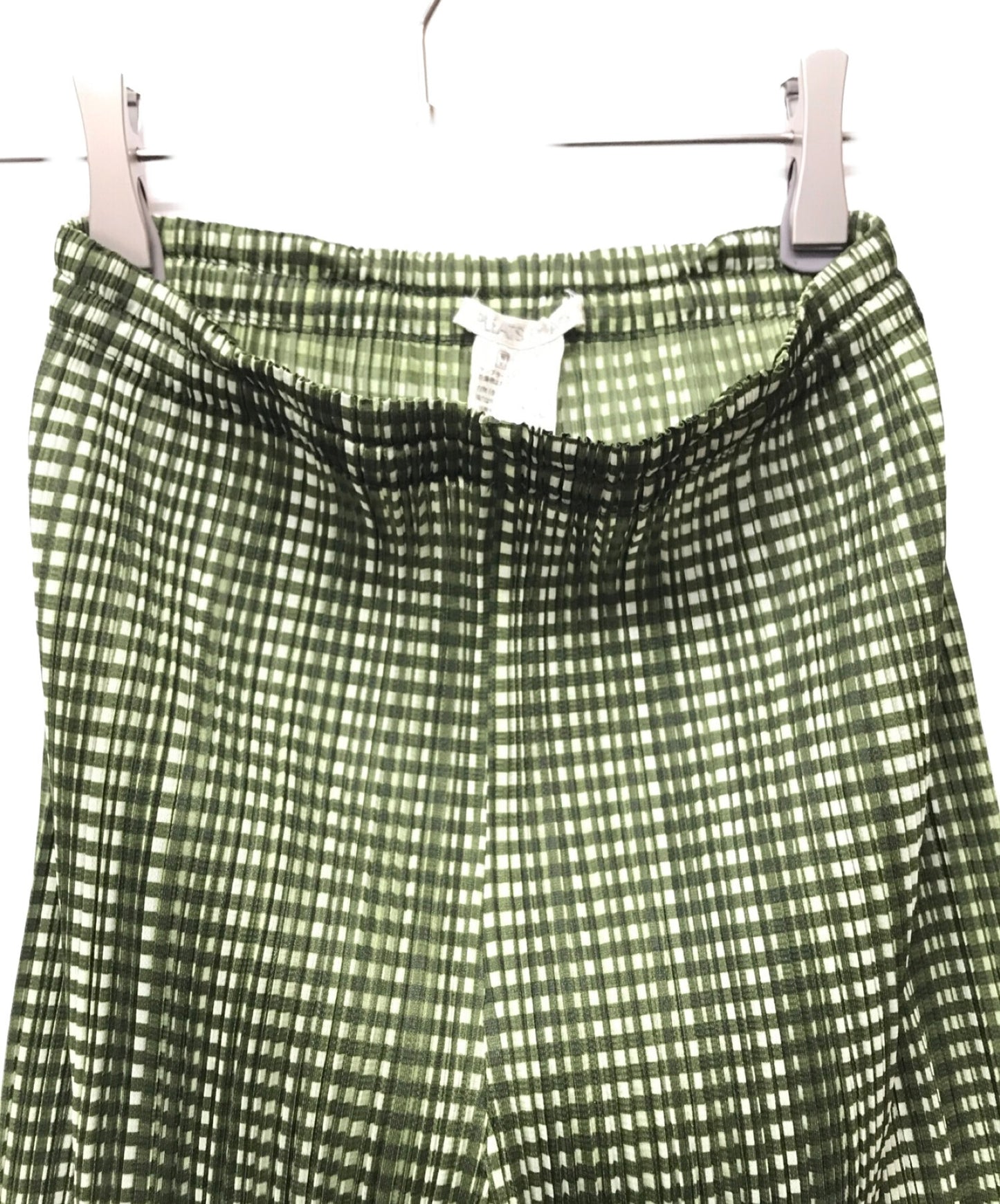 [Pre-owned] PLEATS PLEASE gingham check pleated pants PP61-JF909