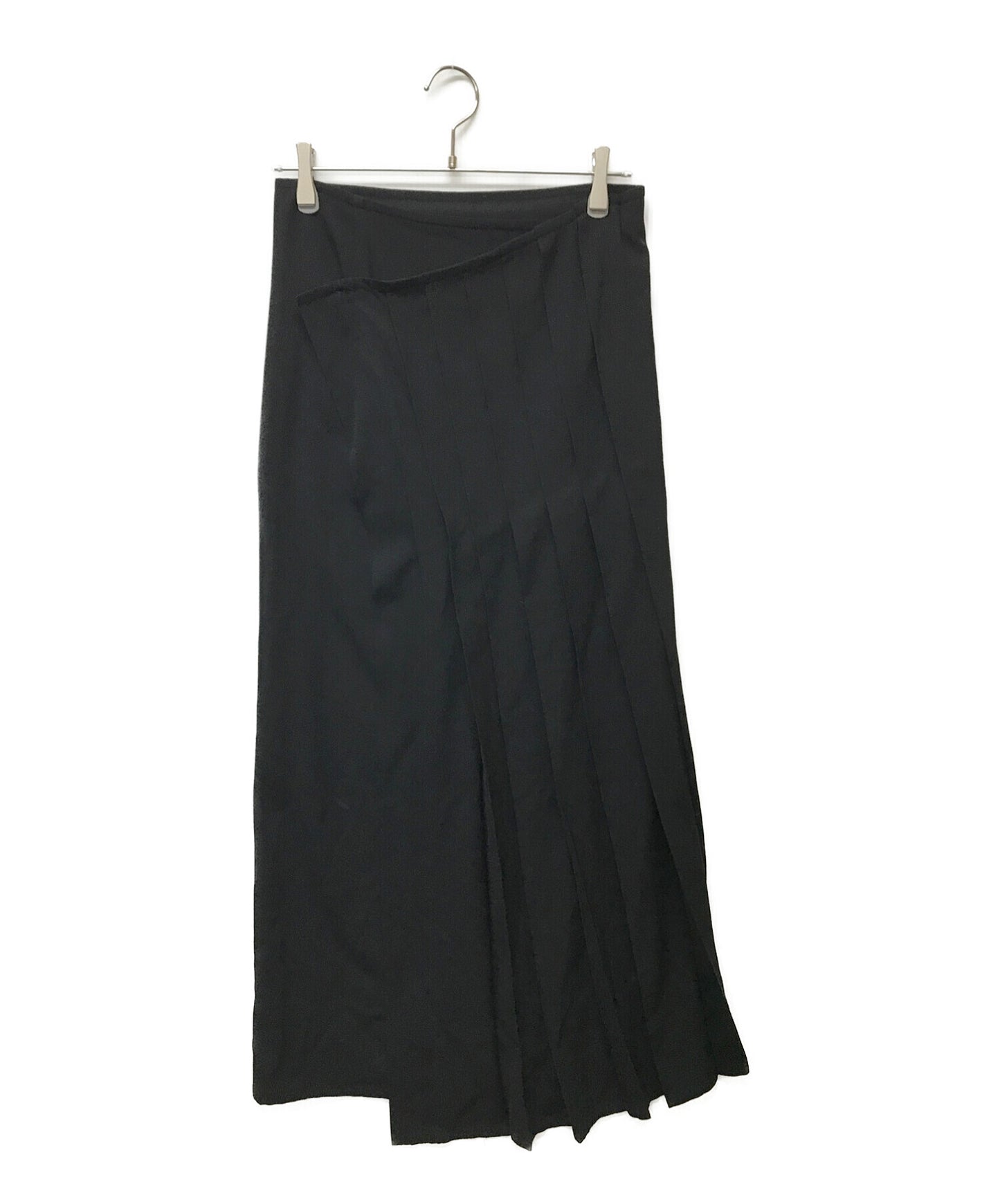 [Pre-owned] Y's Wool gabardine wrap long skirt YZ-S08-100