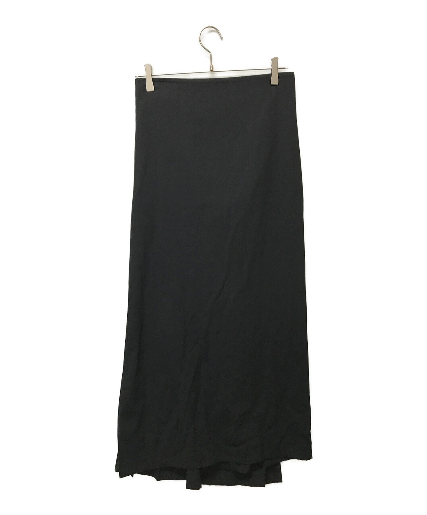 [Pre-owned] Y's Wool gabardine wrap long skirt YZ-S08-100