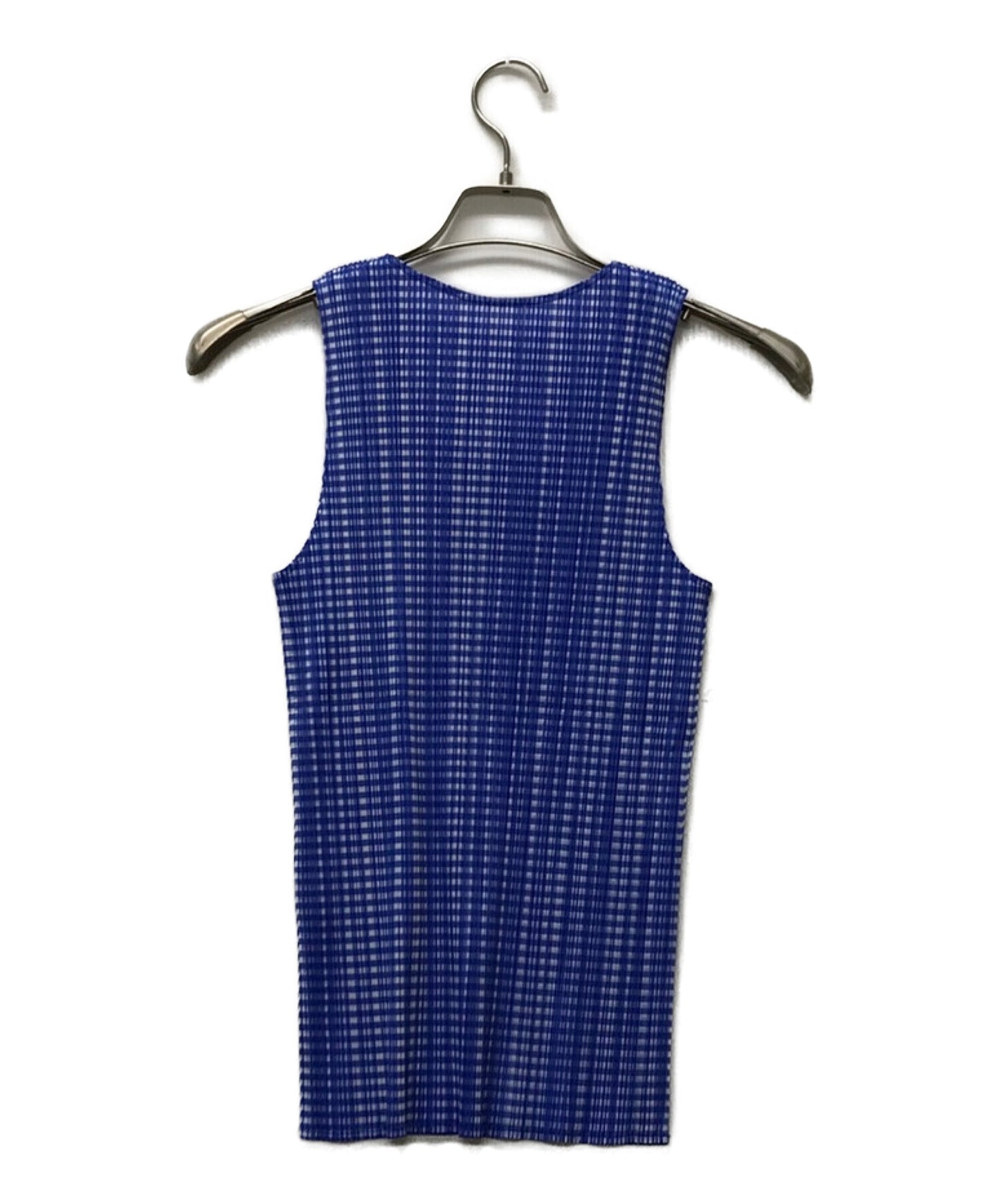 [Pre-owned] PLEATS PLEASE Check Sleeveless Pleated Cut and Sewn PP61-JK900