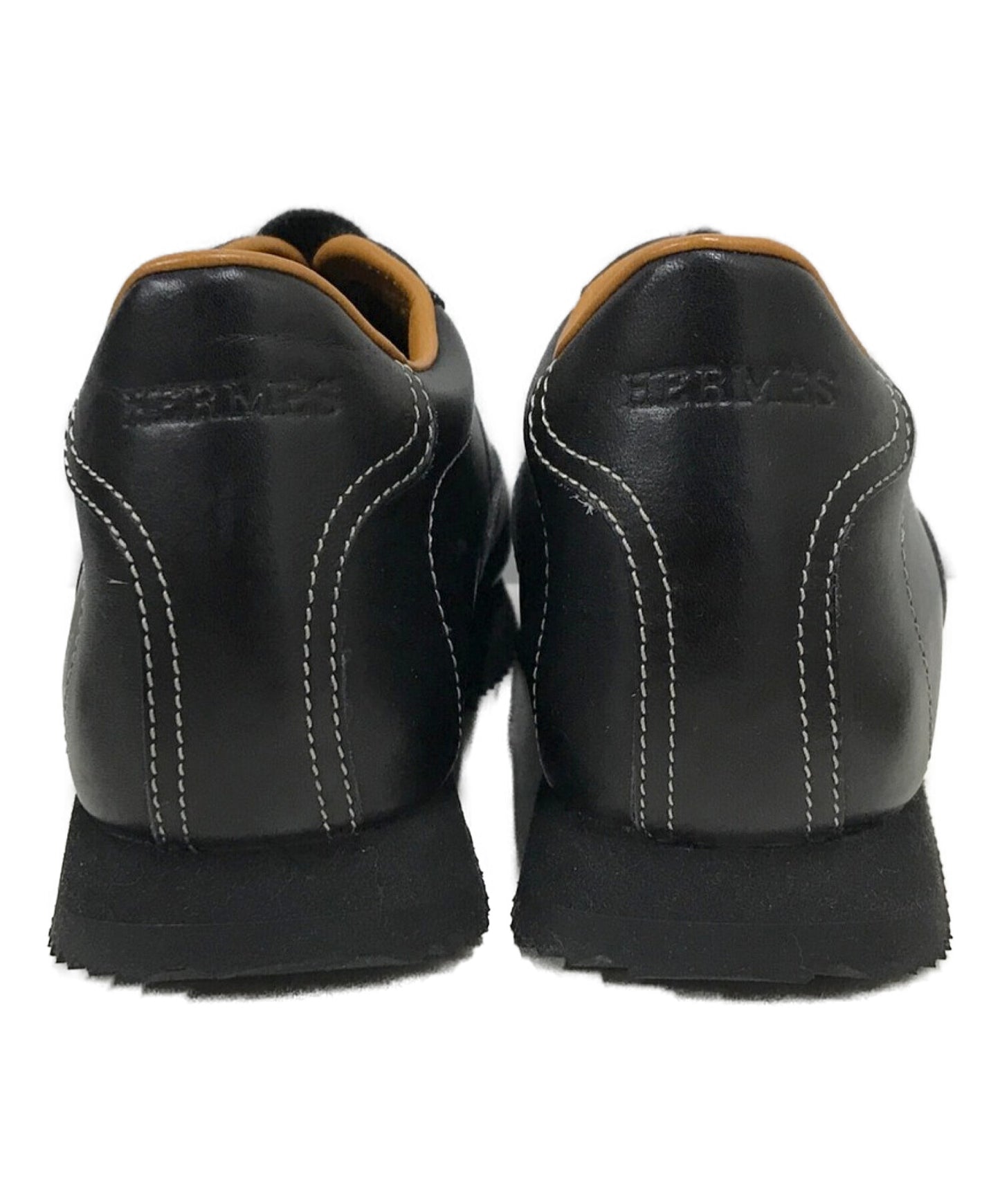 [Pre-owned] HERMES H Logo Leather Sneakers