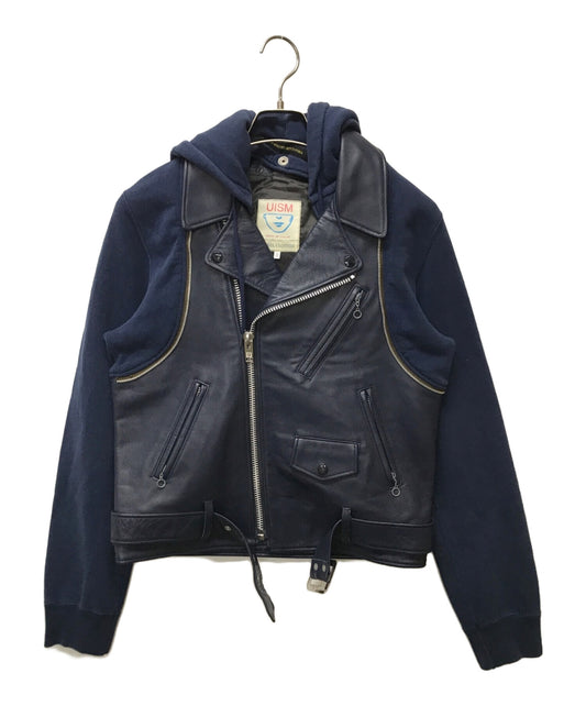 [Pre-owned] UNDERCOVERISM Sweatshirt-Switched Cowhide Riders Jacket C4213