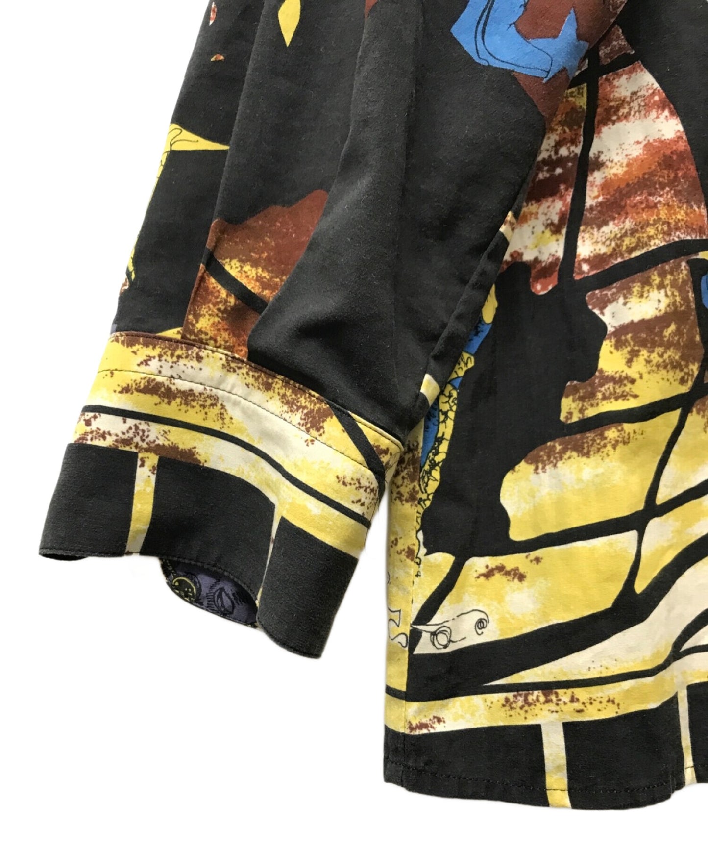 [Pre-owned] Jean Paul Gaultier FEMME printed open-collar shirt