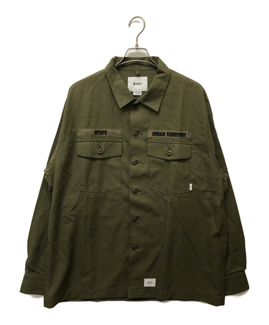 [Pre-owned] WTAPS Budds Utility Shirt Cotton Twill 211BRDT-SHM02