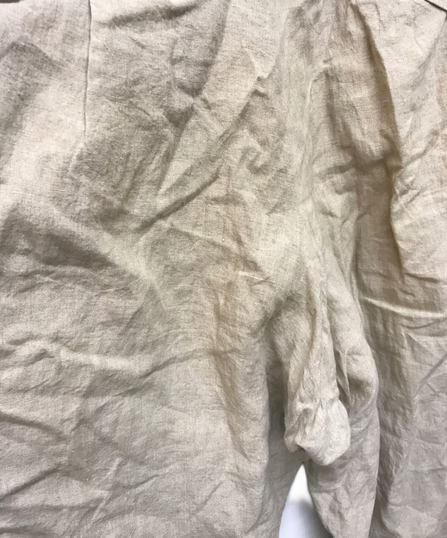 [Pre-owned] Yohji Yamamoto pour homme Lace-up linen shoppers pants HD-P47-303