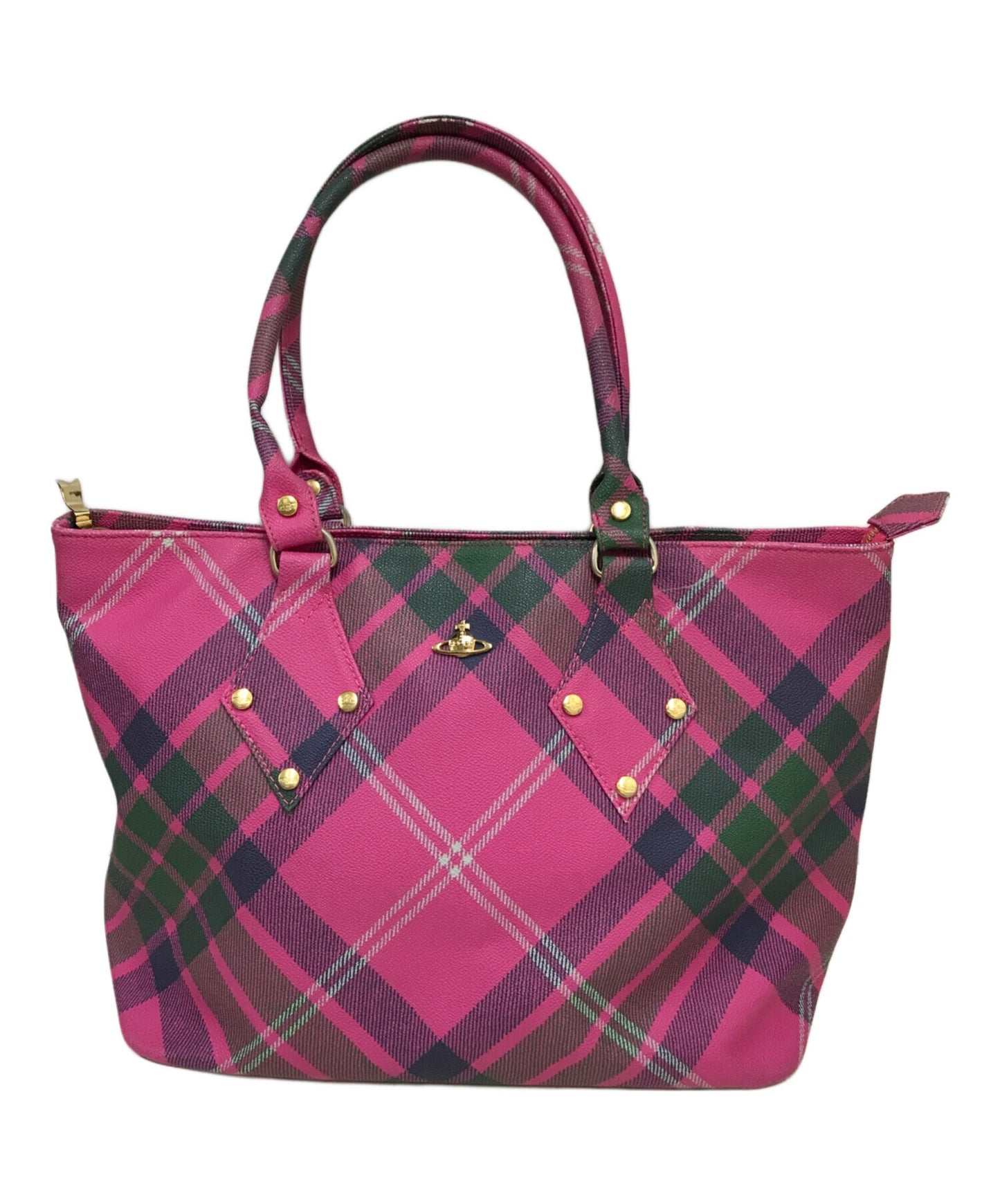 [Pre-owned] Vivienne Westwood Derby Check Tote Bag