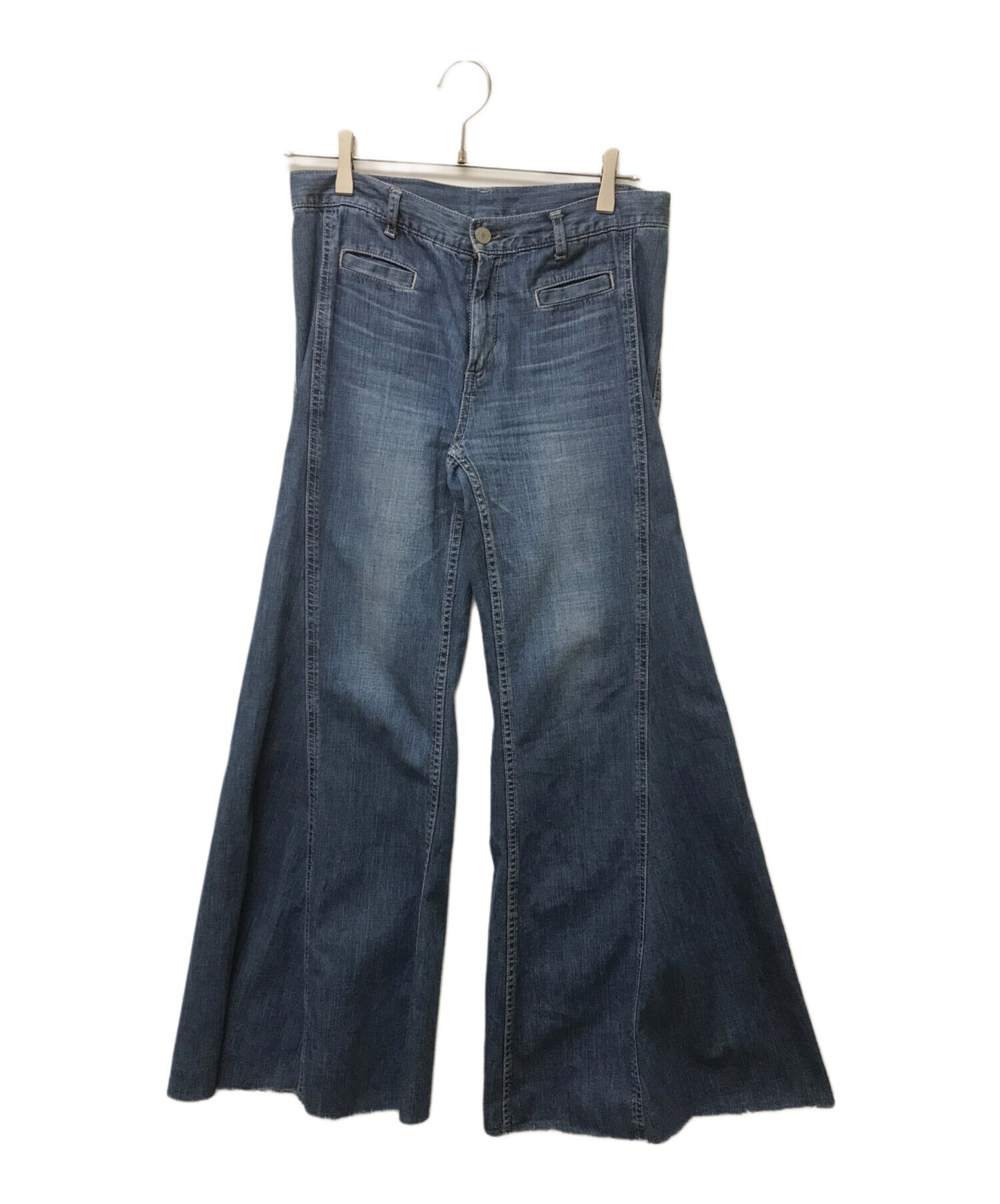 [Pre-owned] Hysteric Glamour USED processed low rise flared denim pants 01193AP09