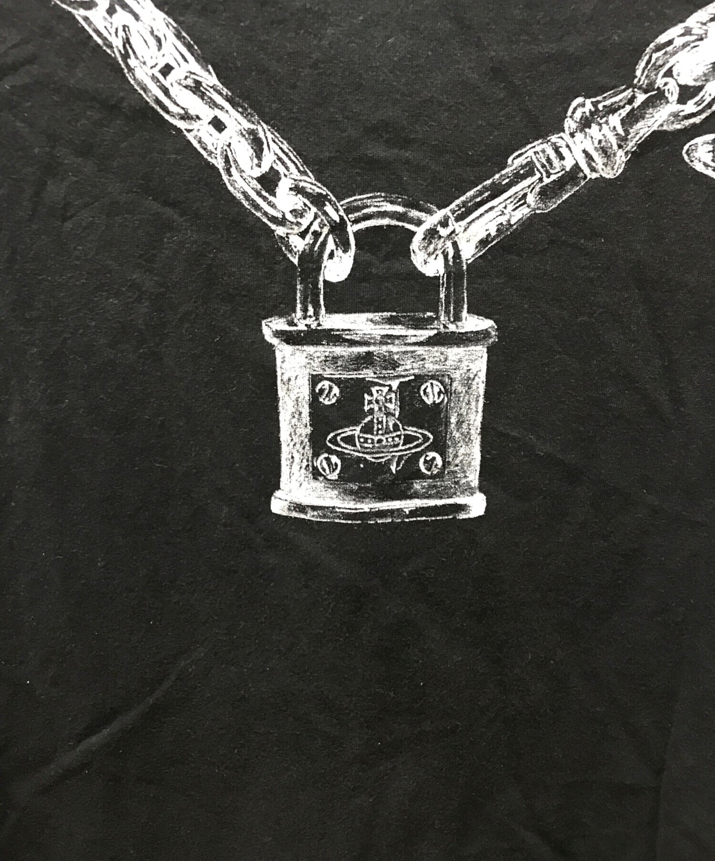 [Pre-owned] Vivienne Westwood man Dessin Orb Cadena Chain Print T-Shirt VW-LP-84596