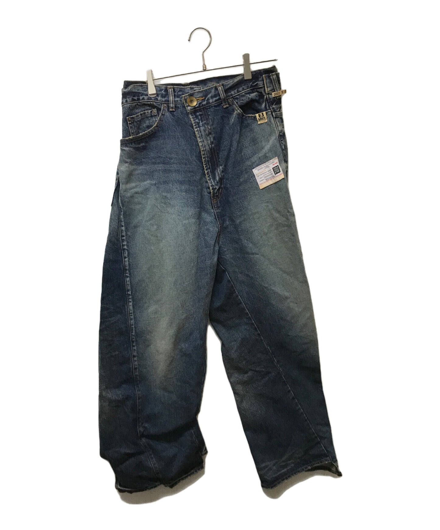 [Pre-owned] Maison MIHARA YASUHIRO SLIDED PIECE DENIM PANTS A08PT021