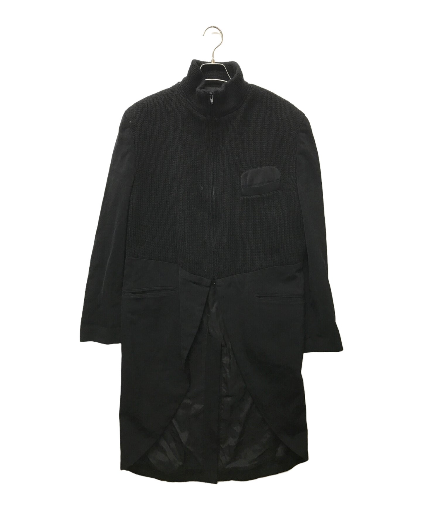 [Pre-owned] Yohji Yamamoto pour homme Knit Switching Zip-Up Coat HX-J04-103