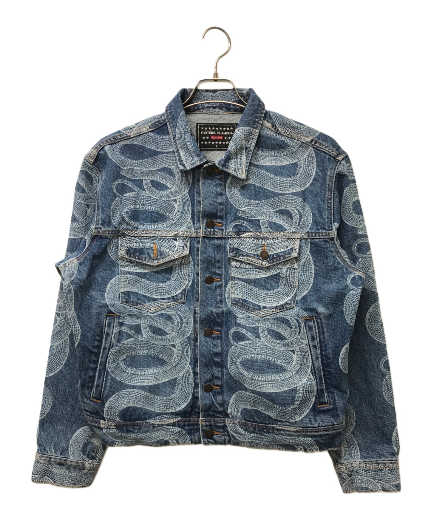 [Pre-owned] Hysteric Glamour Collaboration snake print denim jacket