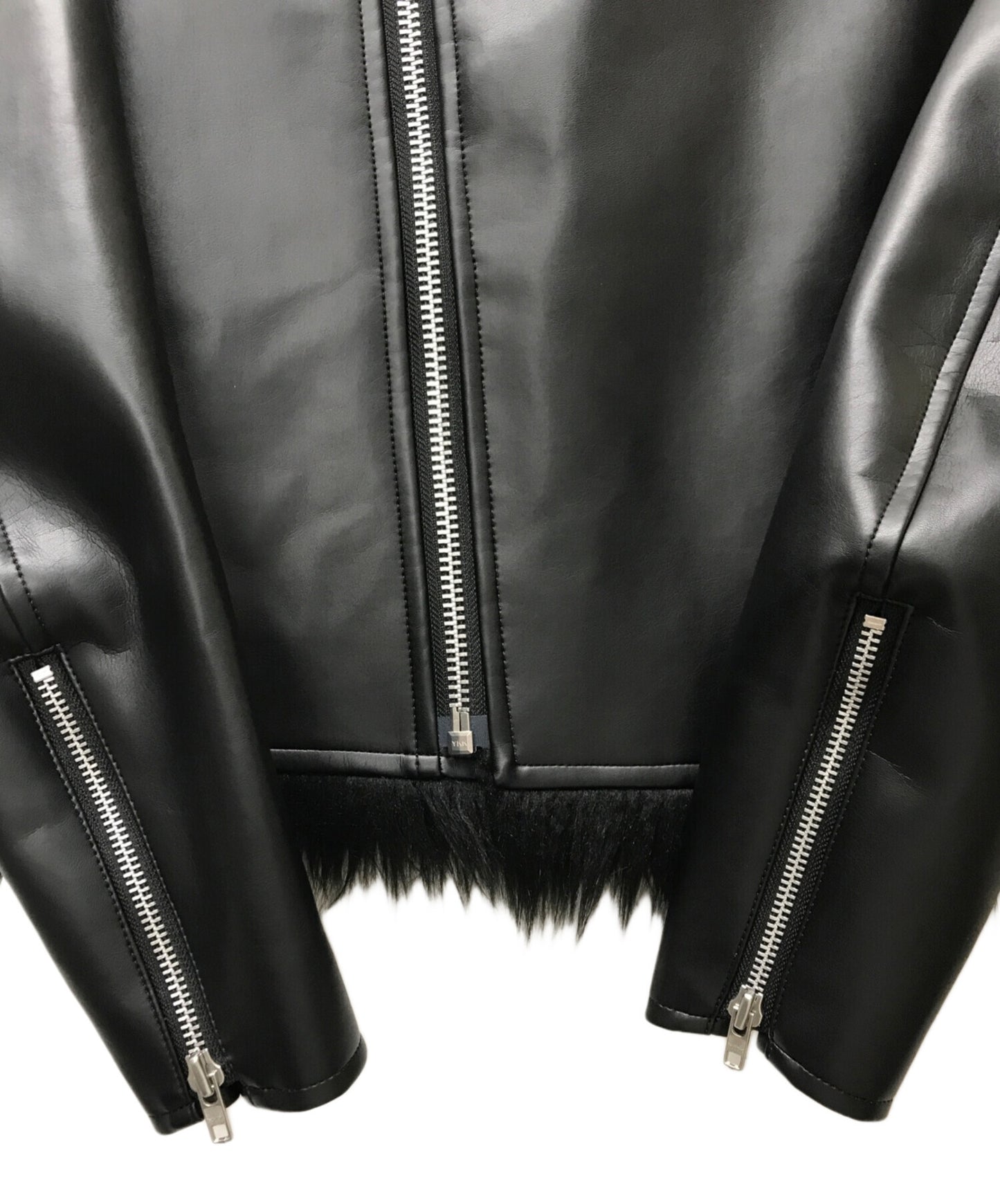 [Pre-owned] COMME des GARCONS HOMME PLUS Faux Leather Single Riders Jacket PL-J048