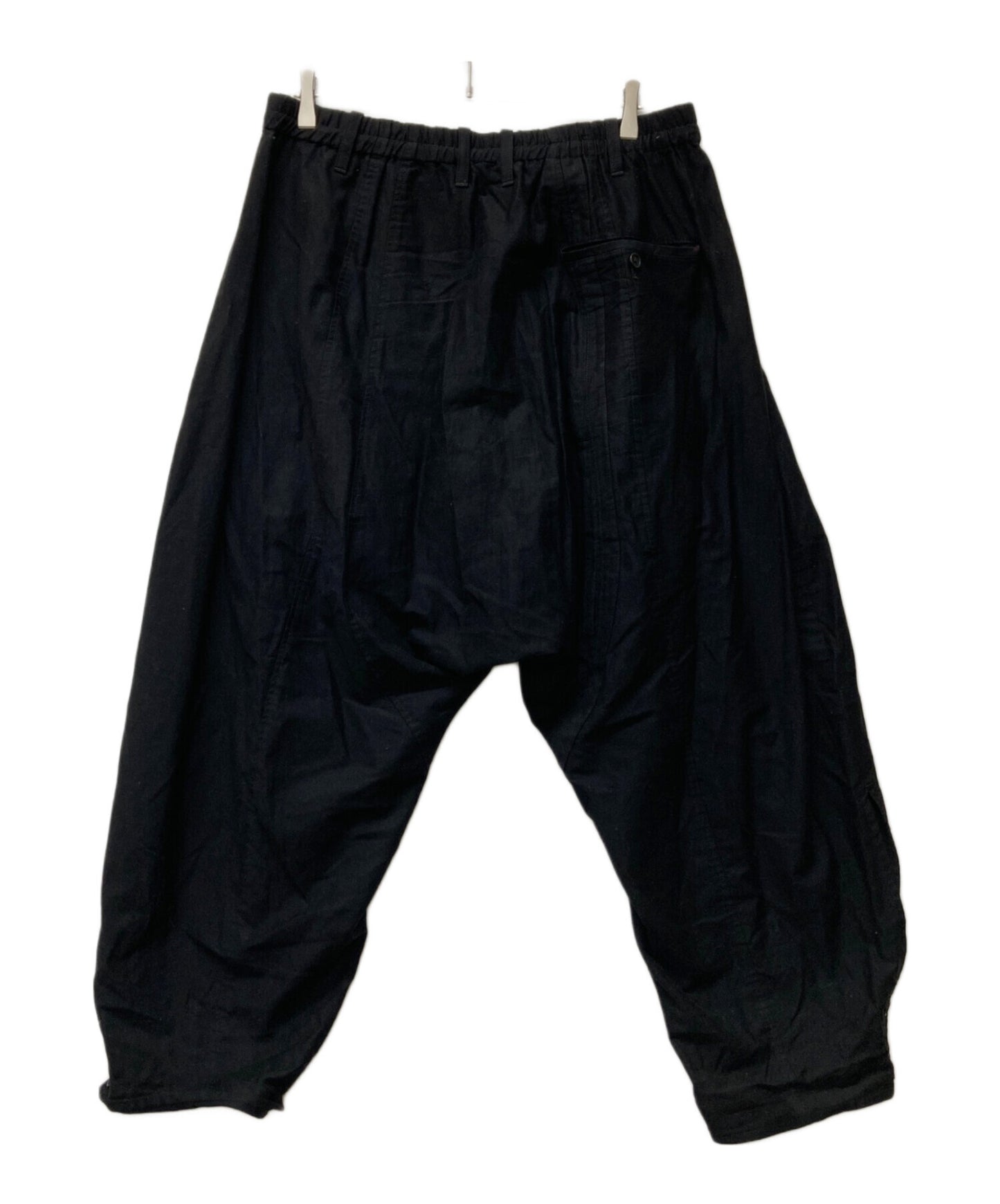 [Pre-owned] Yohji Yamamoto pour homme Vertical-grafted open-hem sarouel pants HD-P09-006