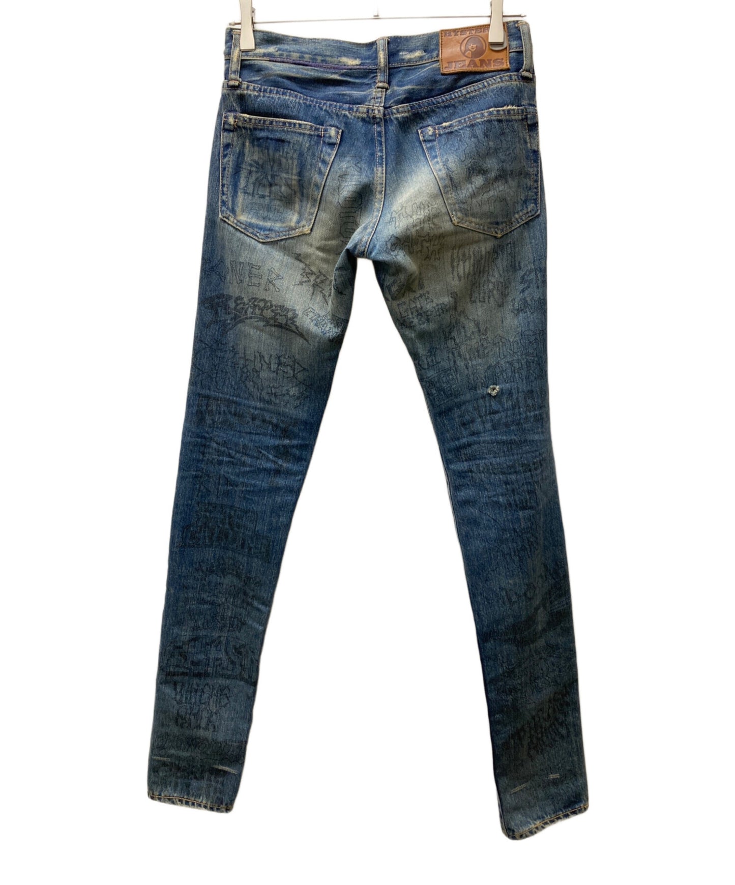 [Pre-owned] Hysteric Glamour Painted Denim Pants/Skinny Denim Pants
