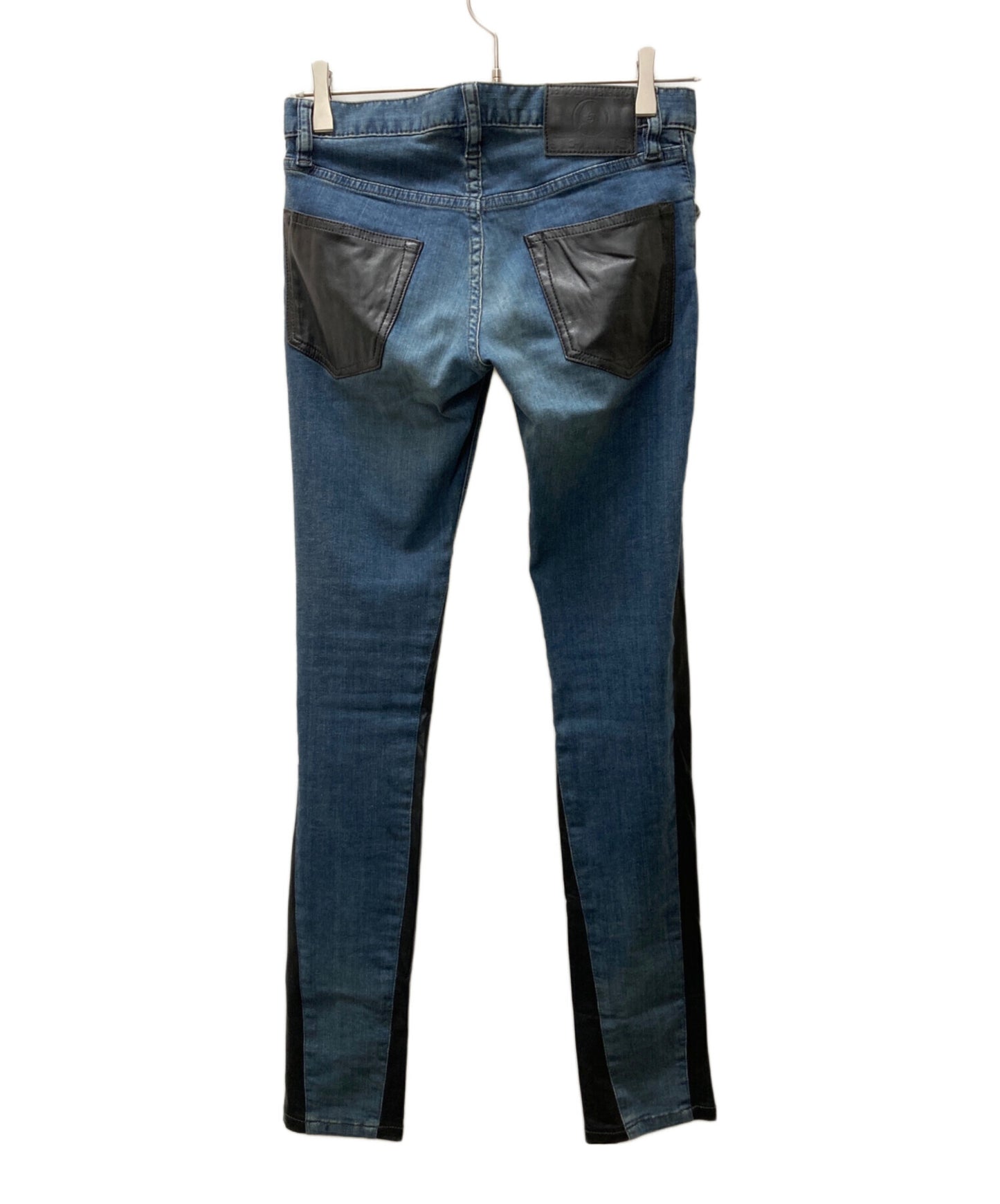 [Pre-owned] Hysteric Glamour Leather Switched Studded Denim Pants/Skinny Denim Pants