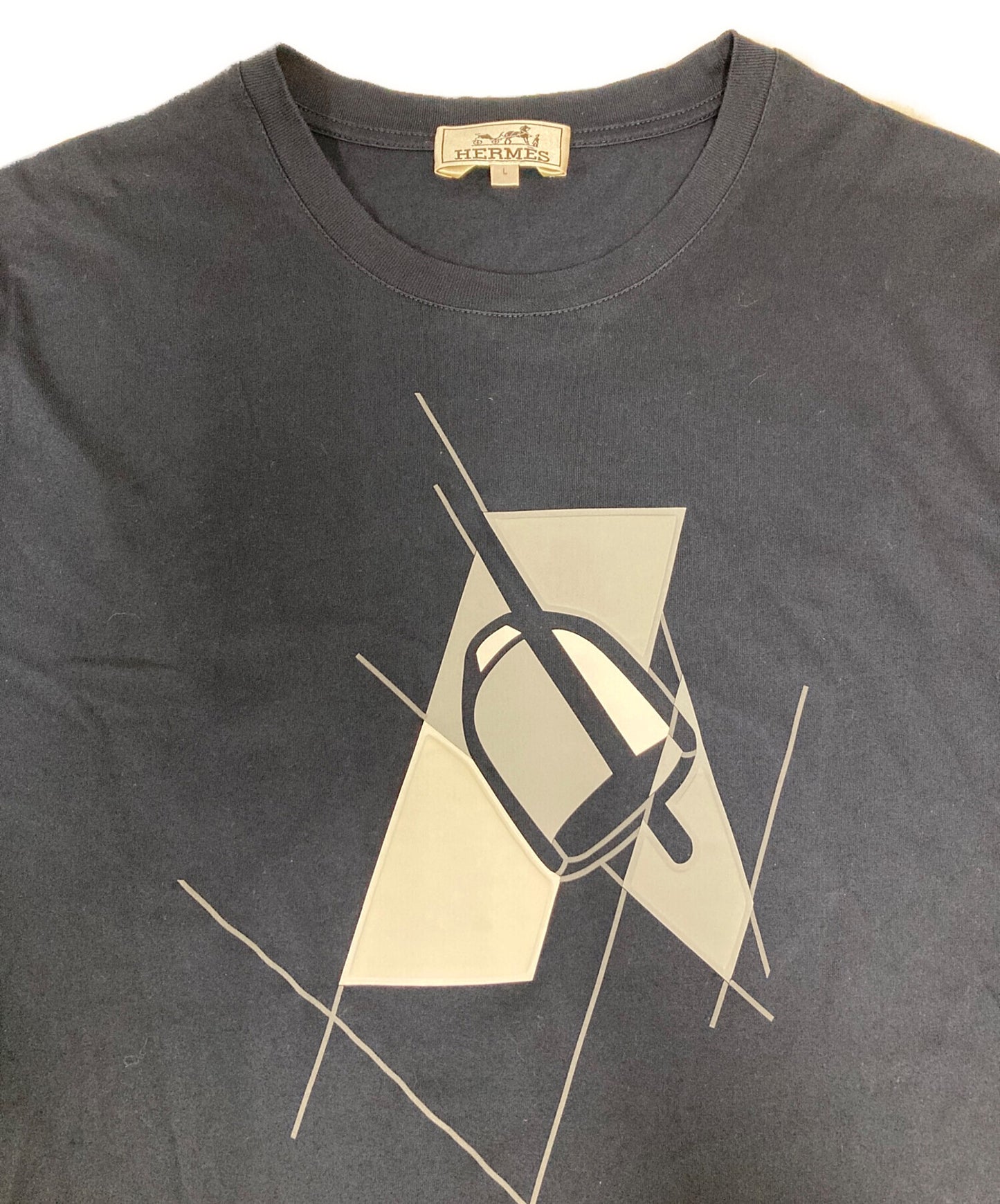 [Pre-owned] HERMES printed T-shirt