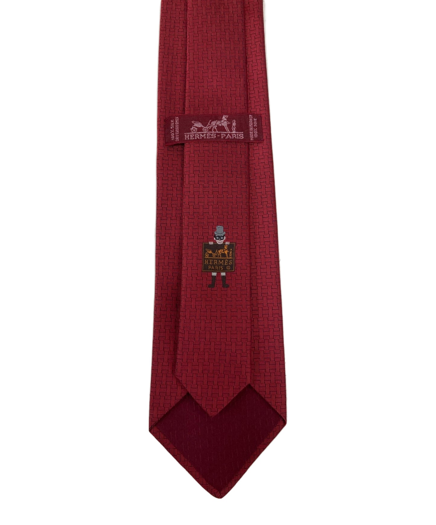 [Pre-owned] HERMES H Woven one-point embroidered silk tie 429039T