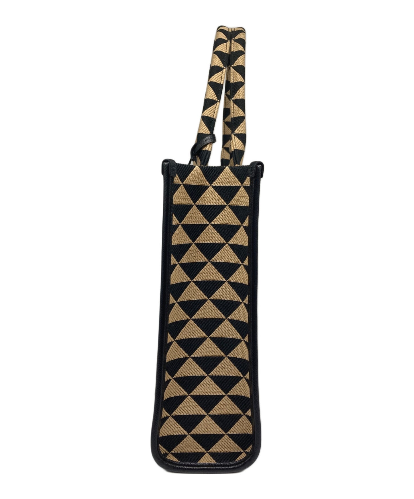 [Pre-owned] PRADA Symbole Embroidered Tote Bag 2VG099