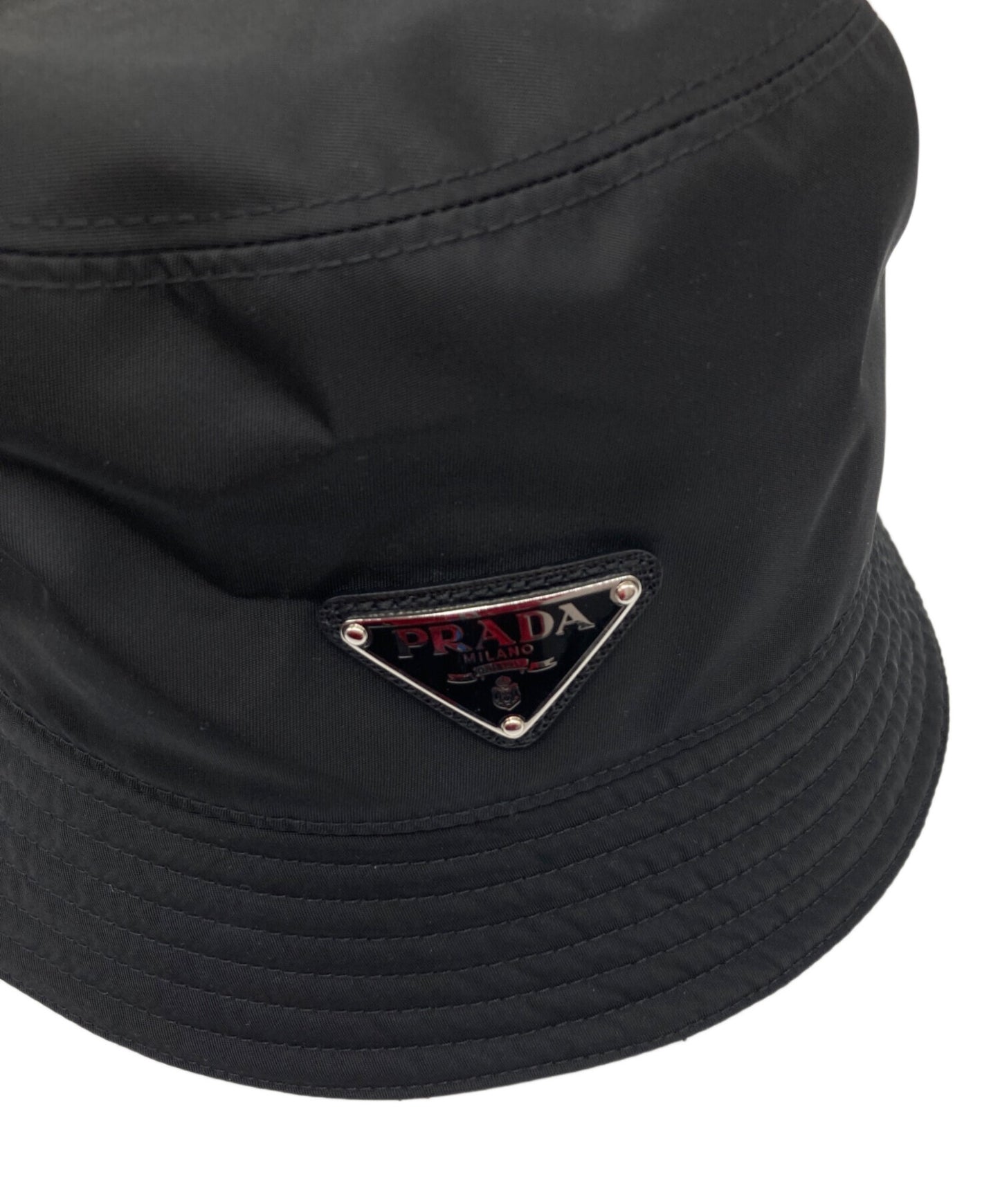 [Pre-owned] PRADA Triangle Logo Nylon Bucket Hat / 1HC137 2DMI 1HC137 2DMI