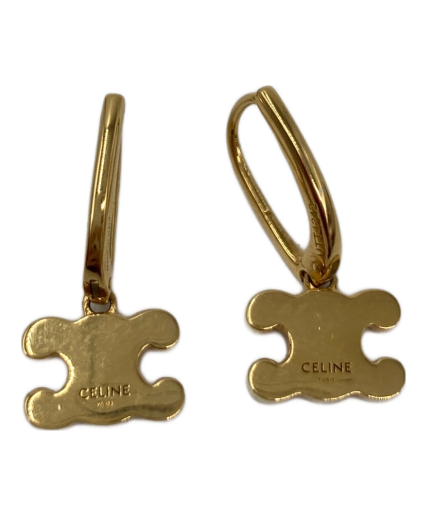 [Pre-owned] CELINE TRIONF rhinestone earrings