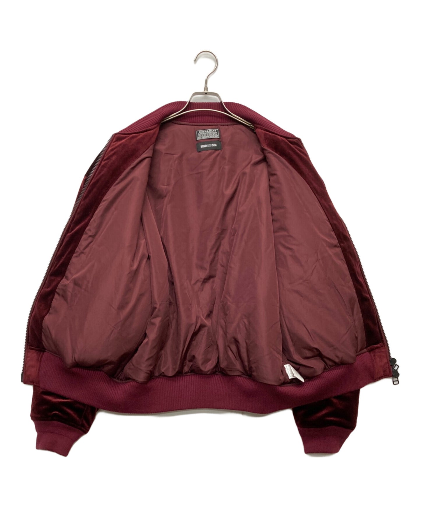 [Pre-owned] Hysteric Glamour Velour Bomber Jacket/WDS-C-HYS-23-AP-Q1-04 WDS-C-HYS-23-AP-Q1-04