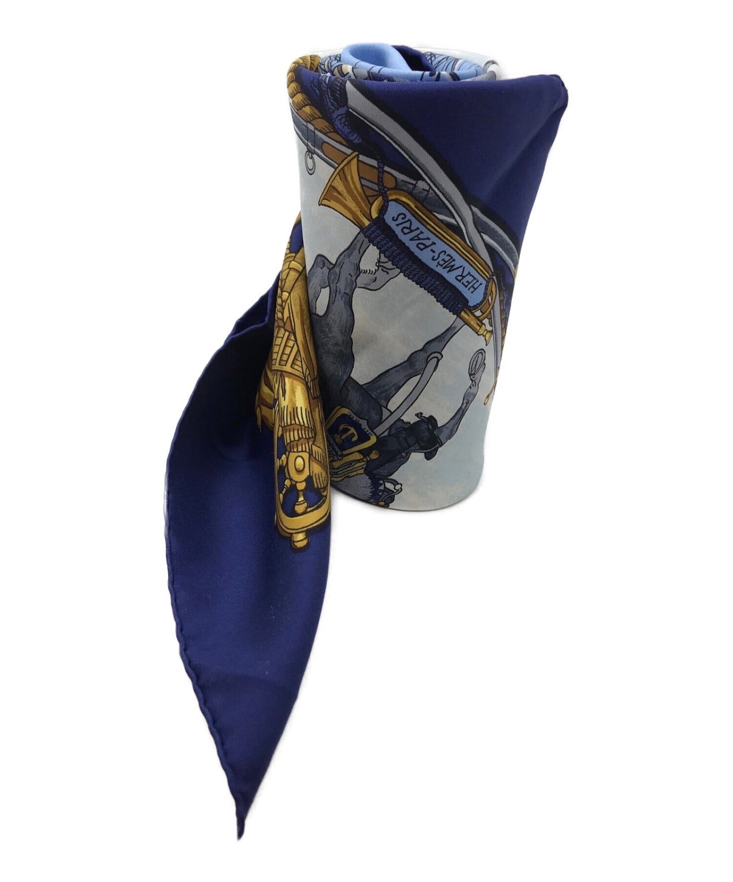 [Pre-owned] HERMES Carré 90 MARINE ET CAVALERIE