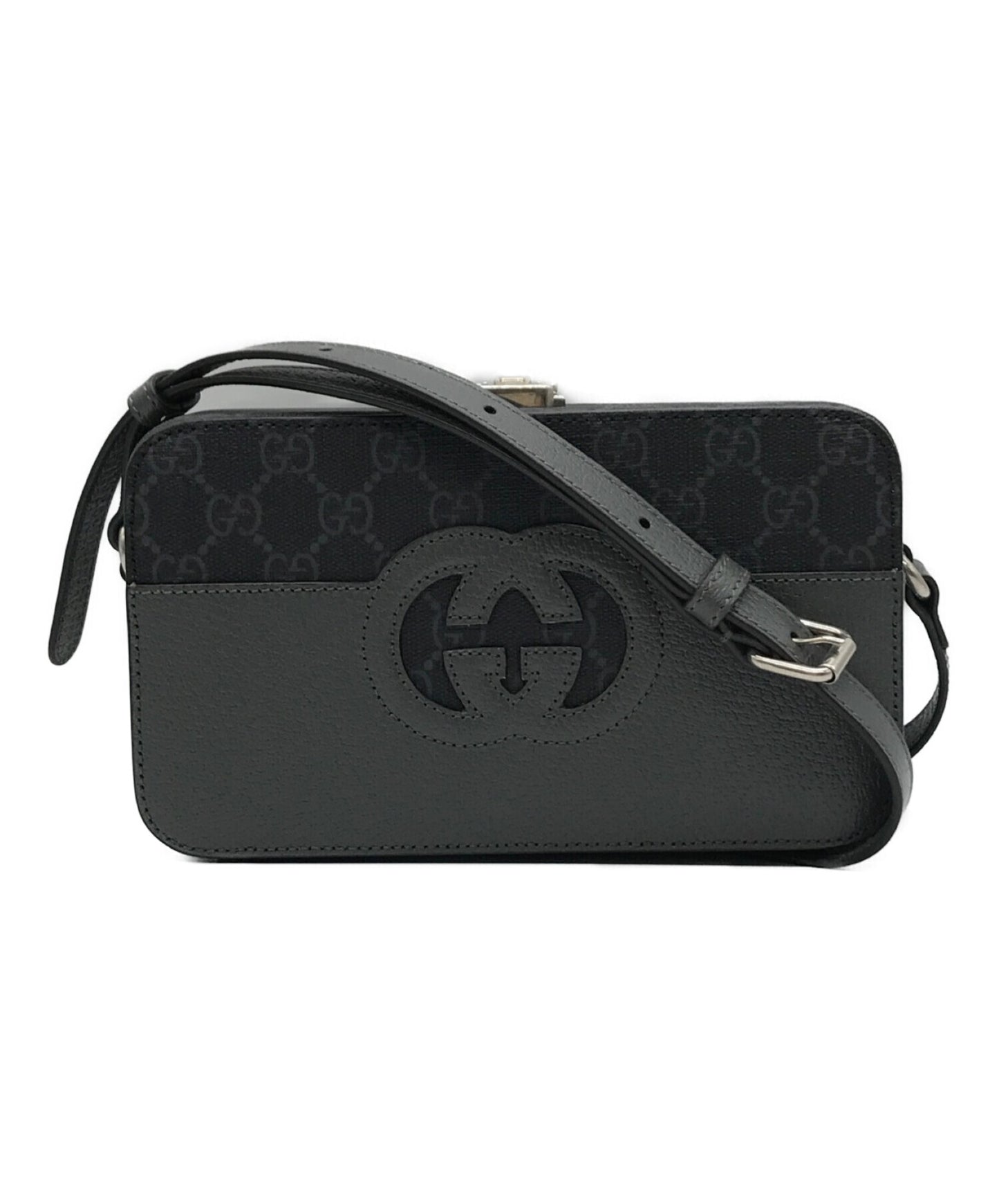 [Pre-owned] GUCCI Cutout interlocking G shoulder bag 725341