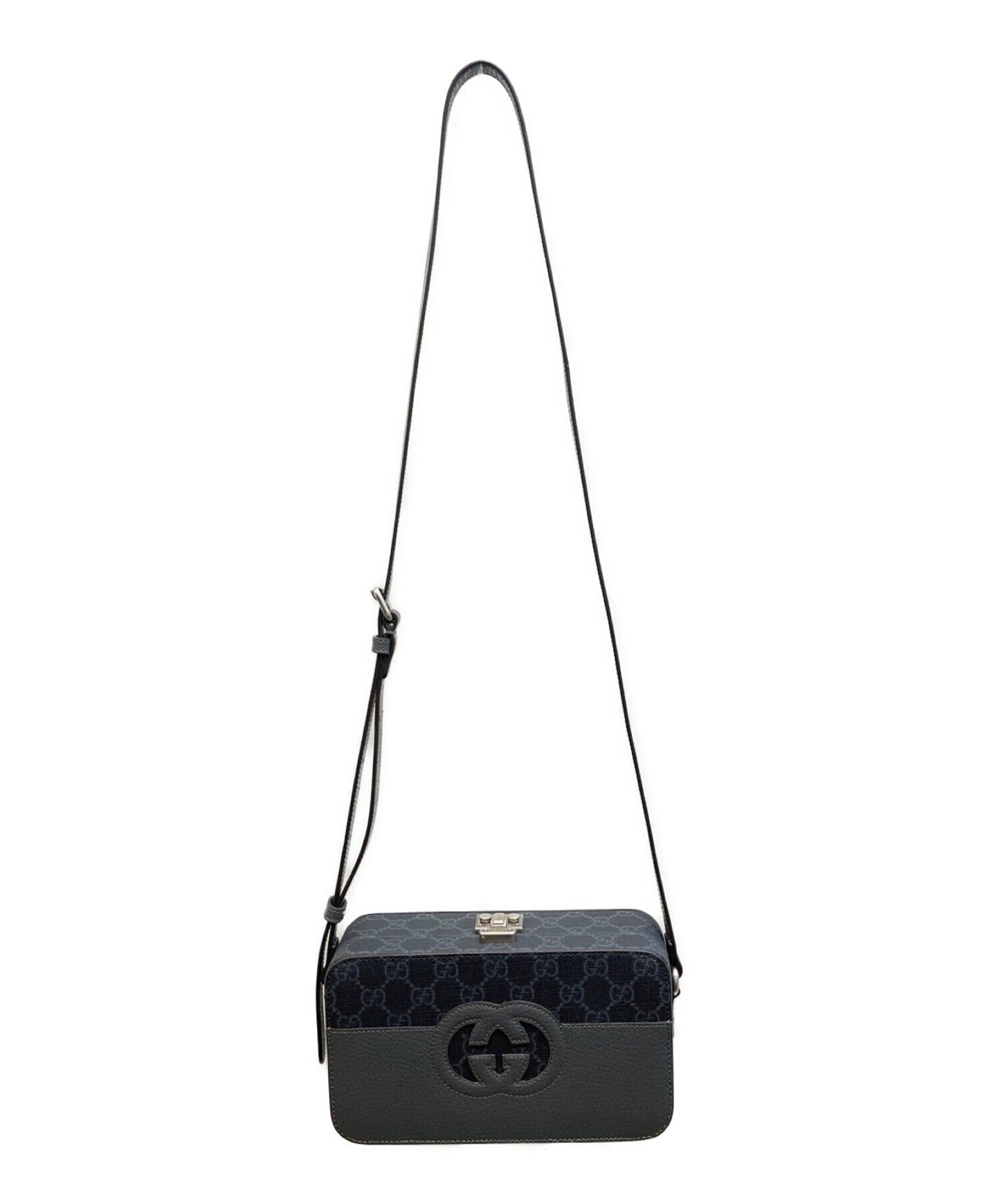 [Pre-owned] GUCCI Cutout interlocking G shoulder bag 725341