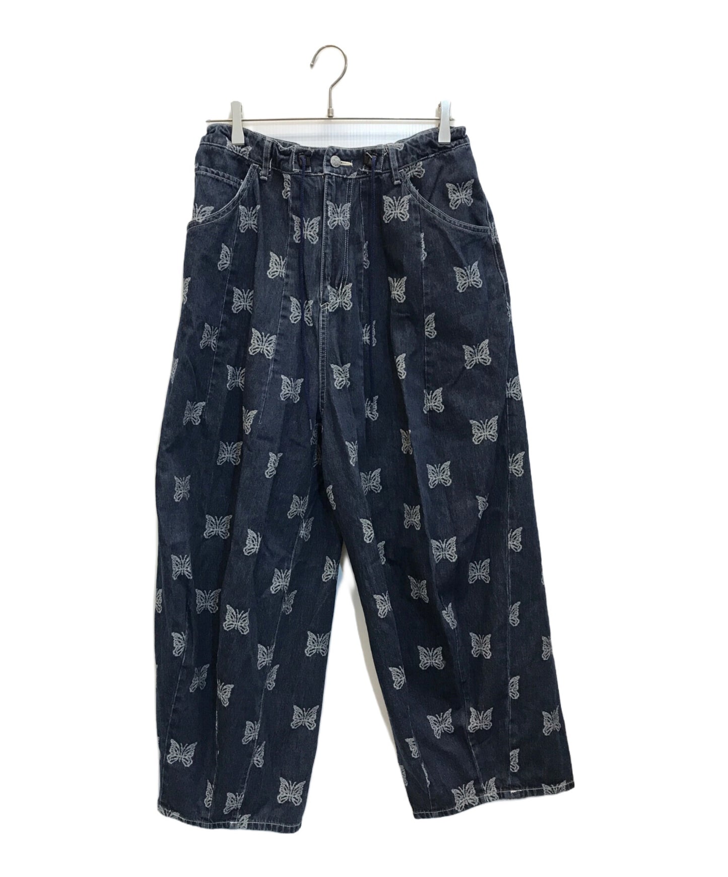 [Pre-owned] Needles 10 oz. denim knee del pants MR215.