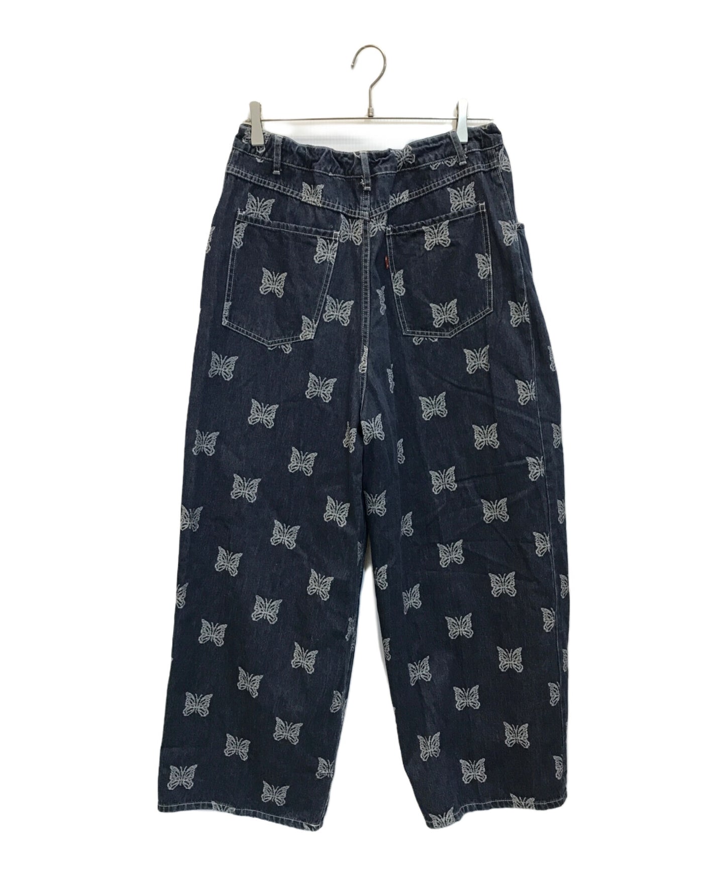 [Pre-owned] Needles 10 oz. denim knee del pants MR215.