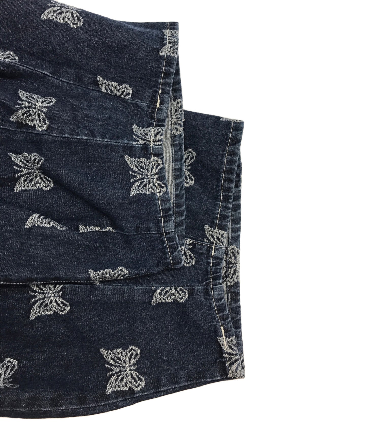 [Pre-owned] Needles 10 oz. denim knee del pants MR215.