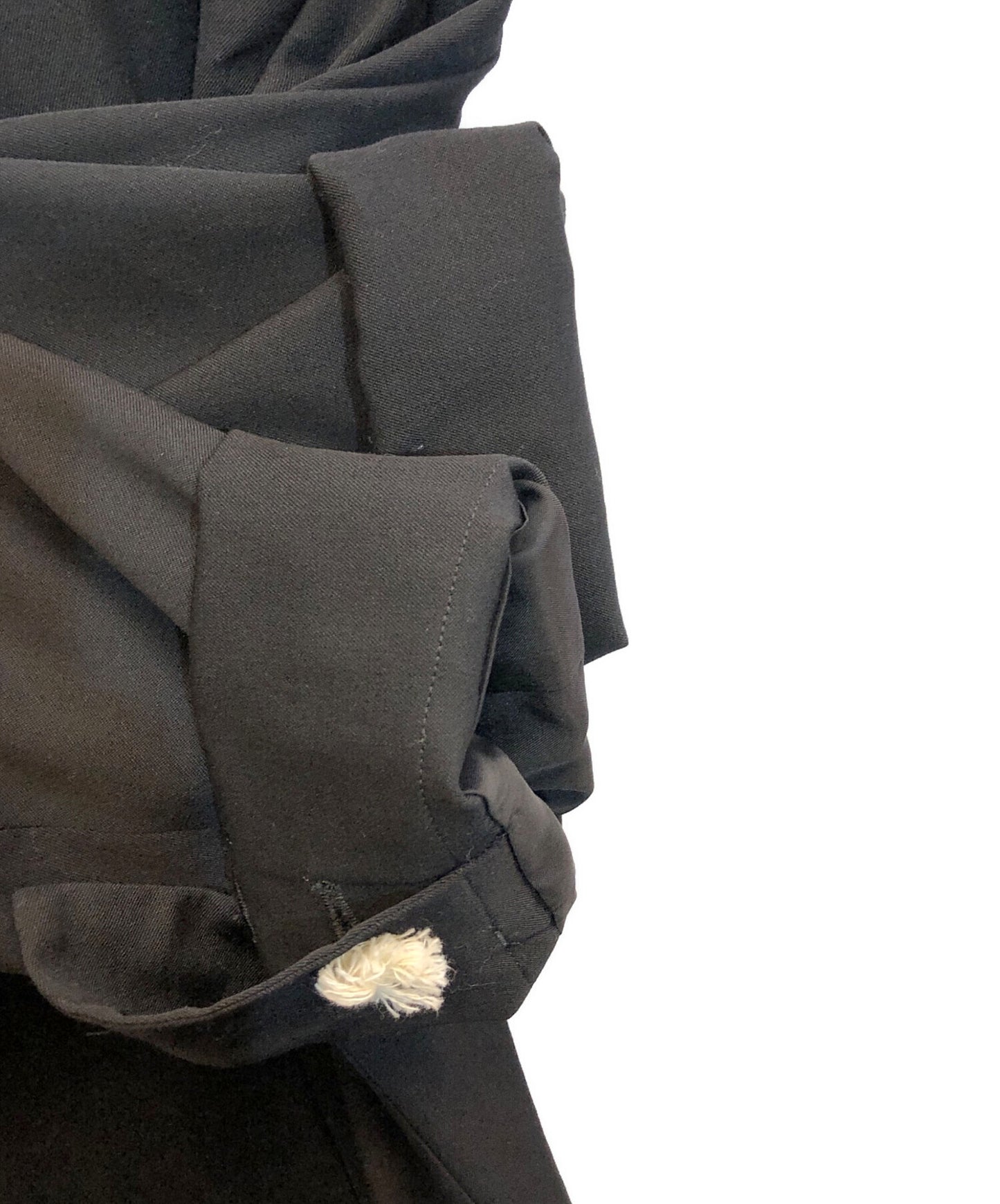 [Pre-owned] Yohji Yamamoto pour homme 12AW Wool gabardine toggle layered coat HD-J52-100