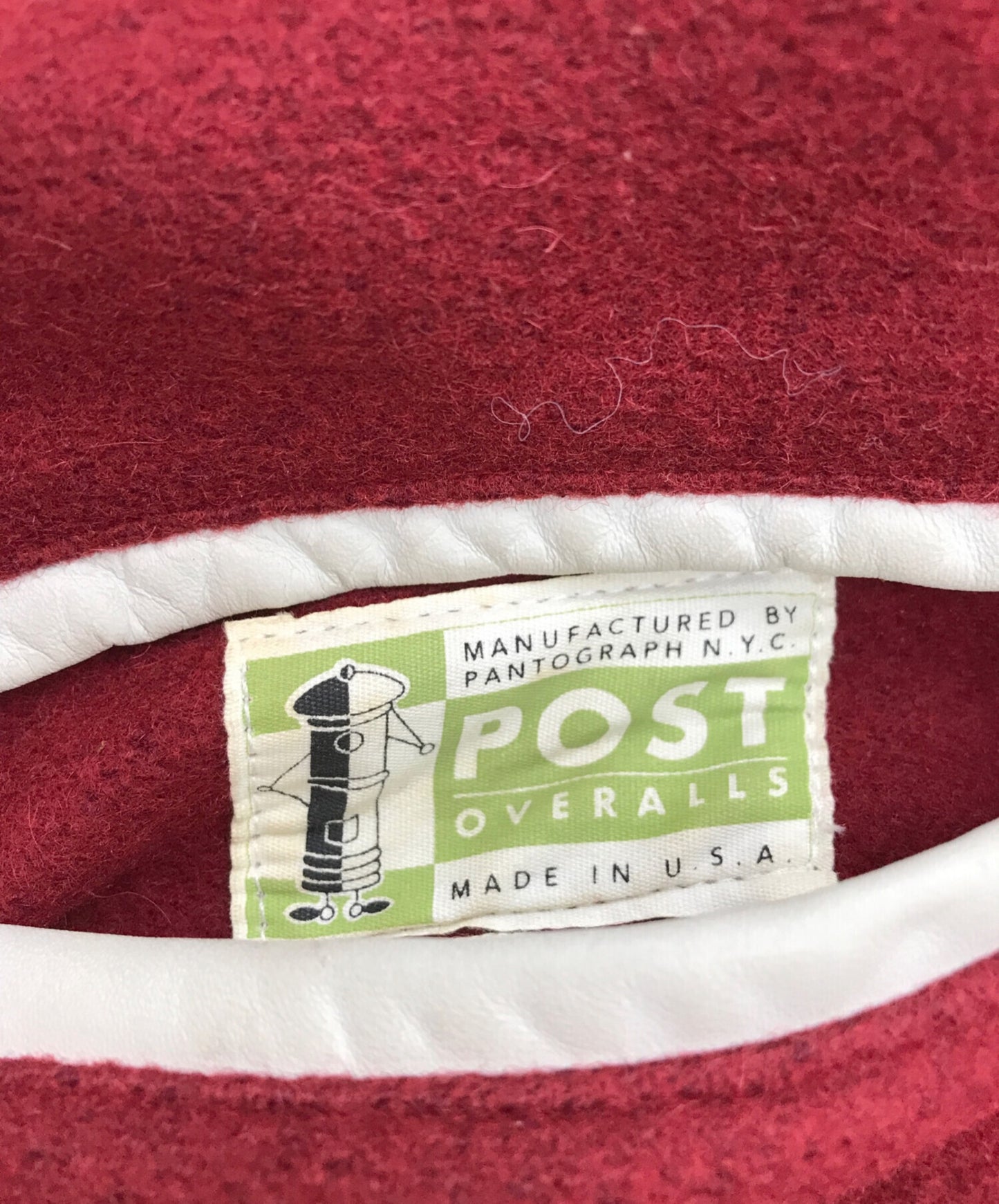 [Pre-owned] A BATHING APE POST collaboration leather arm melton jacket