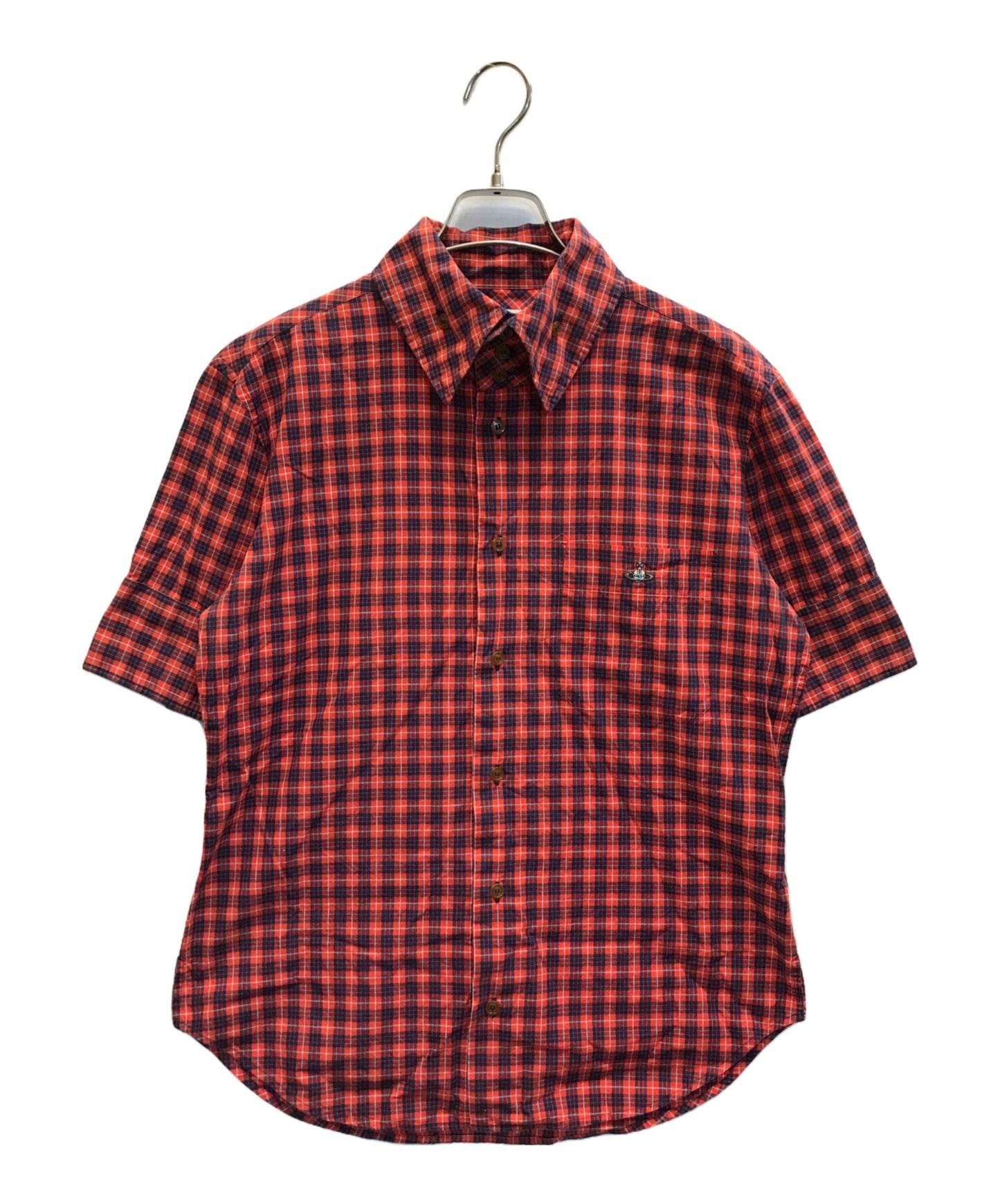 [Pre-owned] Vivienne Westwood man Short Sleeve Check Shirt VW-WR-82045