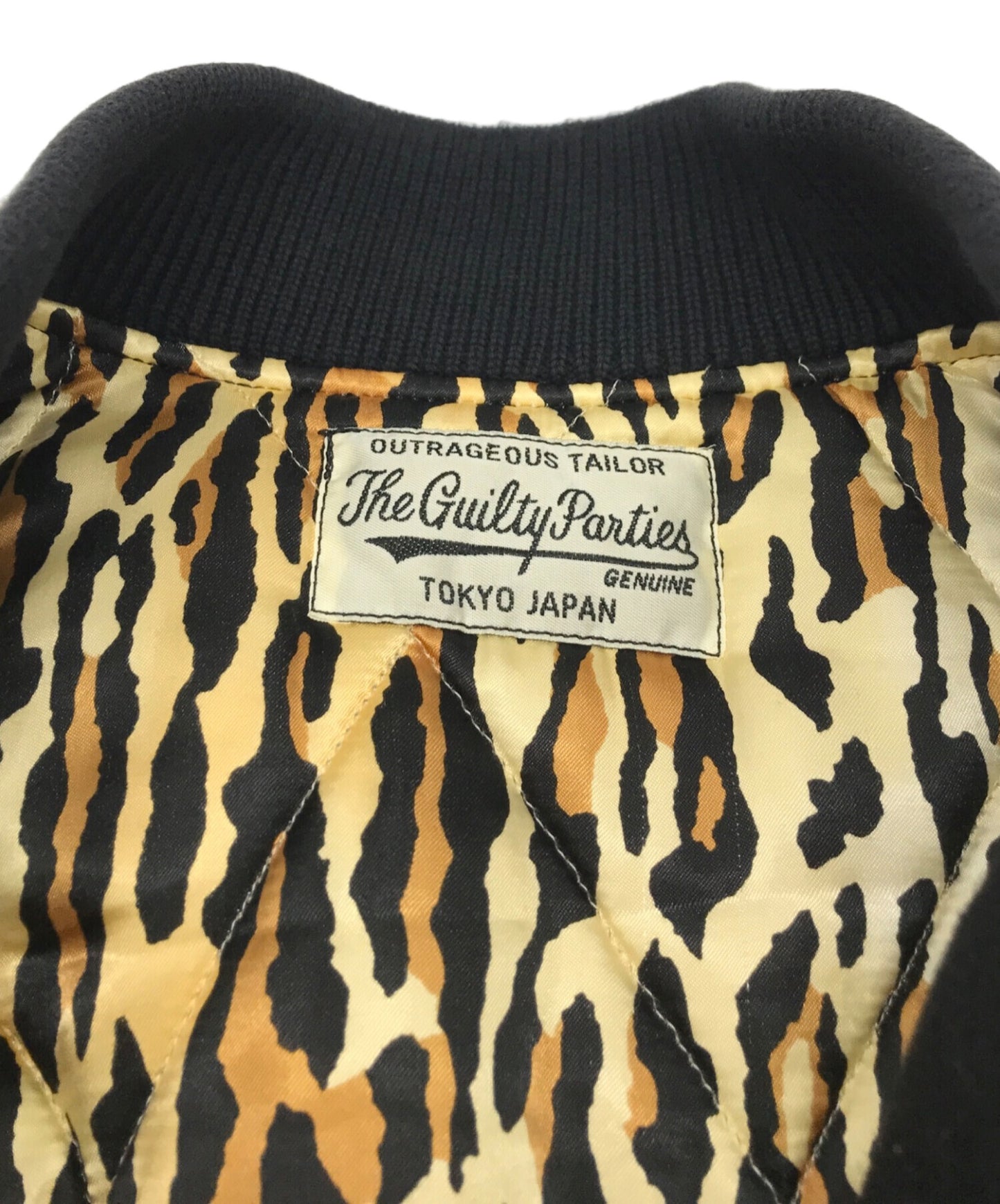 [Pre-owned] WACKO MARIA Logo Embroidery Melton Varsity Jacket