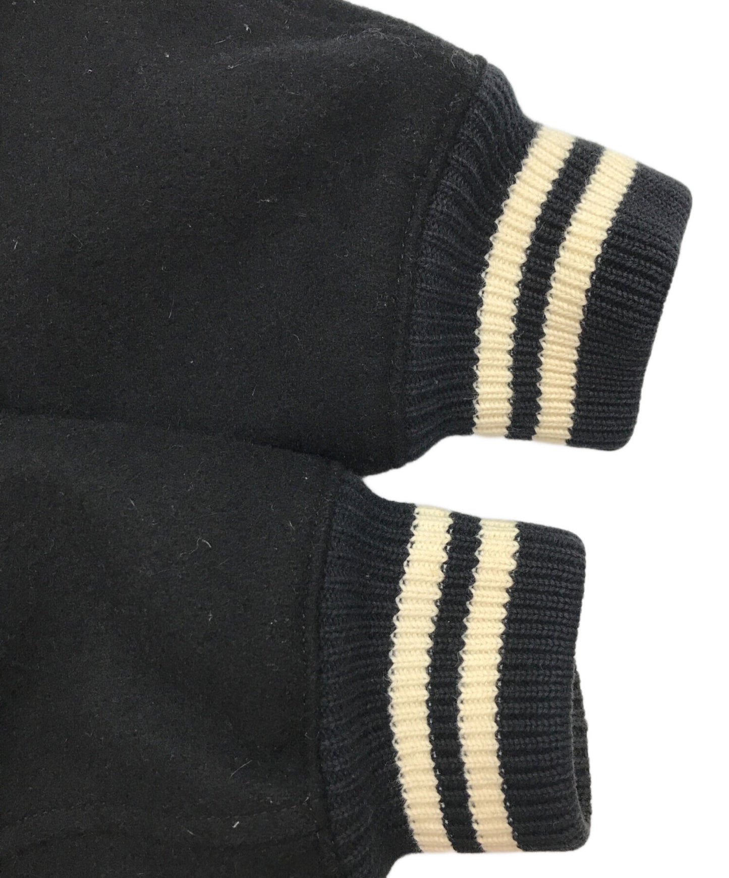 [Pre-owned] WACKO MARIA Logo Embroidery Melton Varsity Jacket