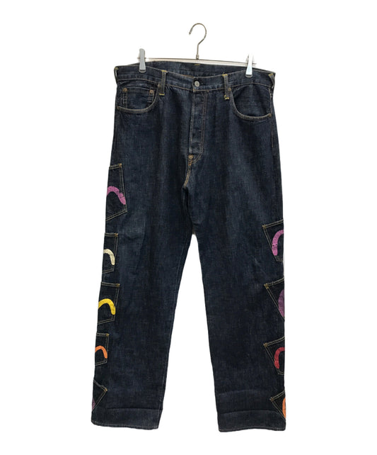 [Pre-owned] EVISU Many pockets /Denim pants 0119