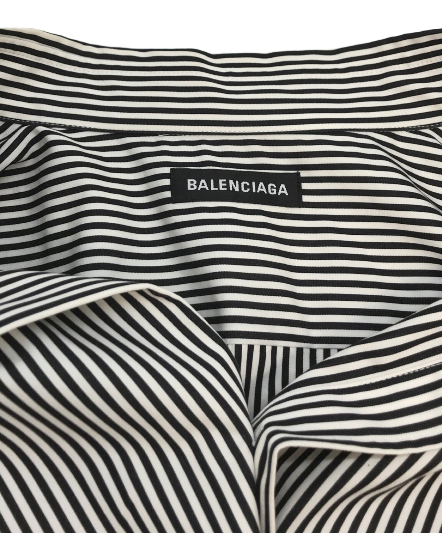 [Pre-owned] BALENCIAGA Striped BD shirt 556878