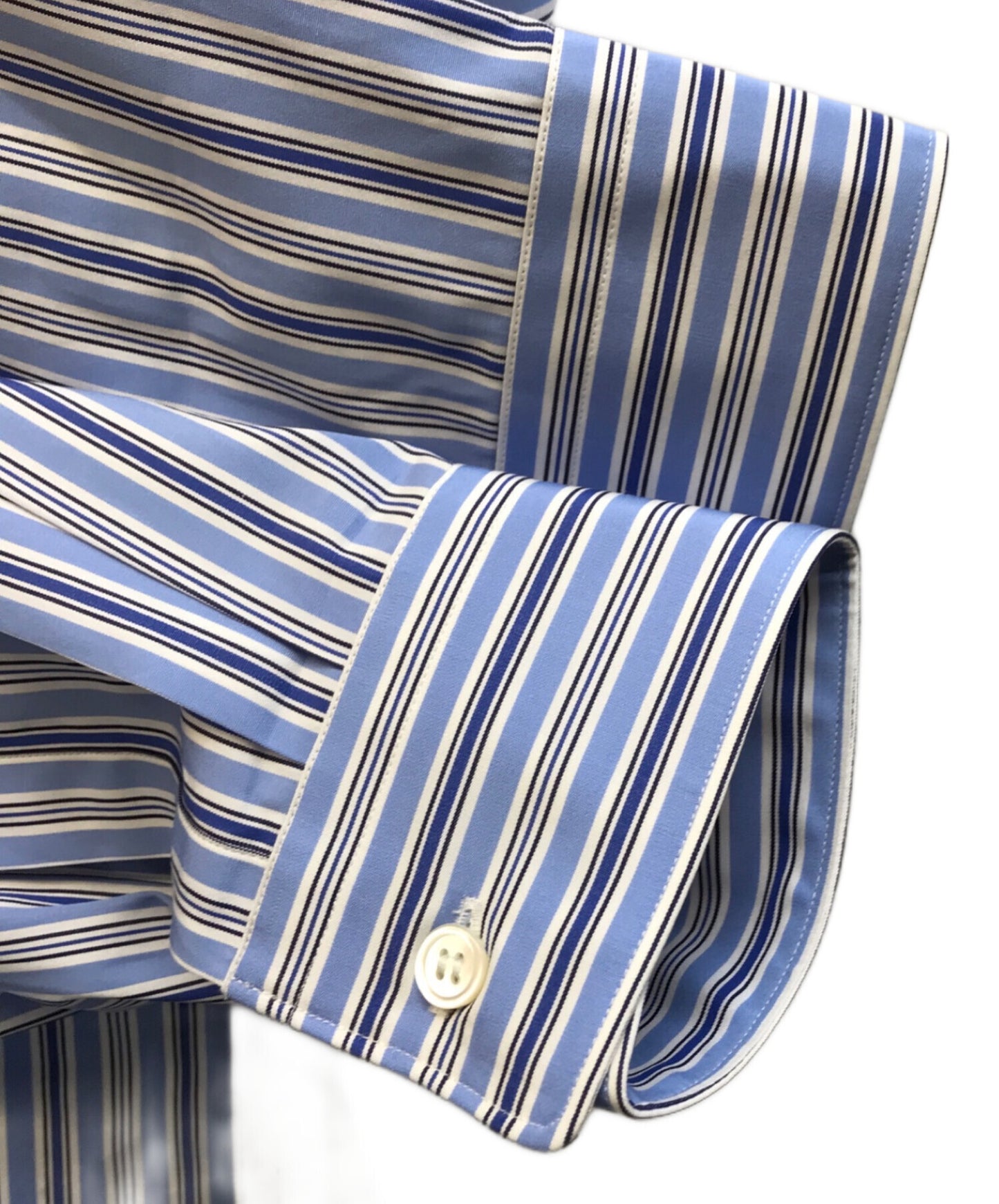 [Pre-owned] COMME des GARCONS HOMME DEUX Stripe Shirt with Mesh Switching DO-B025