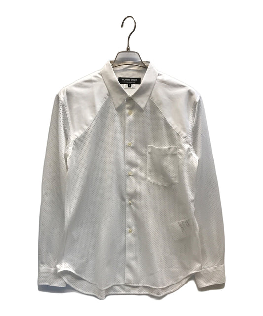 [Pre-owned] COMME des GARCONS HOMME DEUX mesh-switched shirt DO-B026