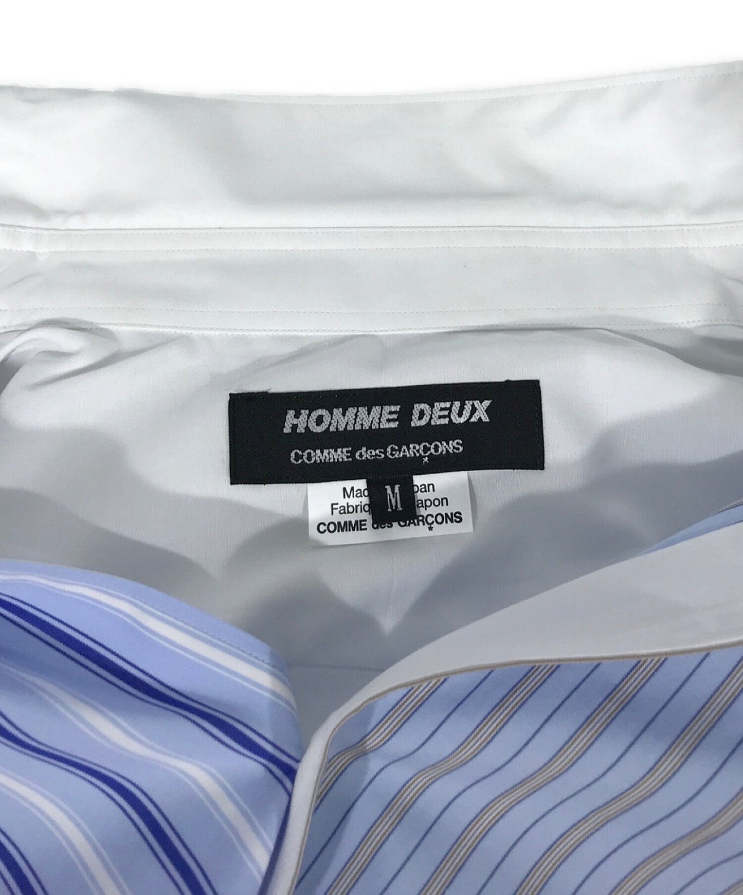 [Pre-owned] COMME des GARCONS HOMME DEUX Stripe Switched Long-Sleeved Shirt DO-B028
