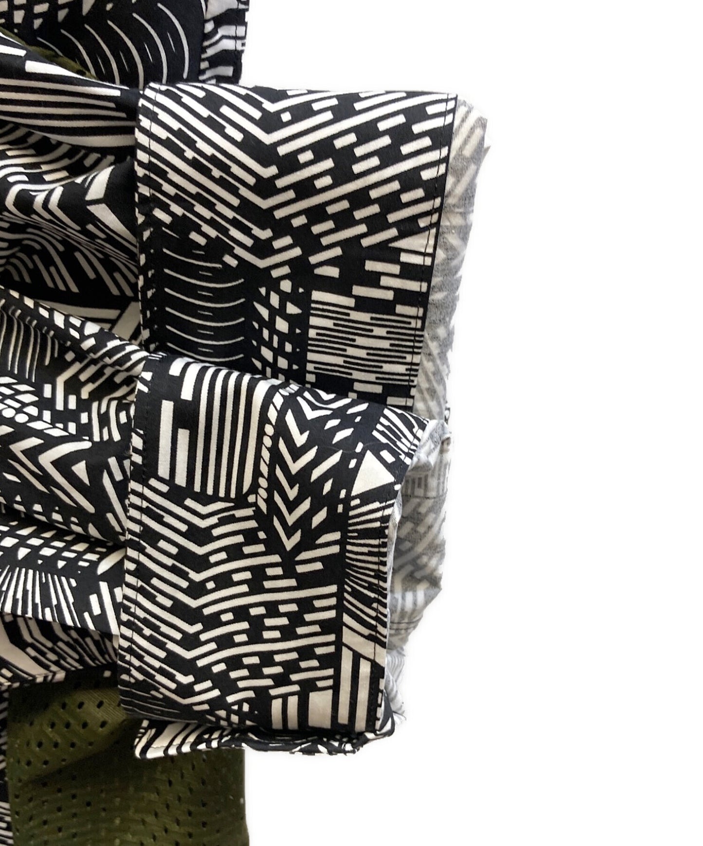 [Pre-owned] COMME des GARCONS HOMME DEUX Mesh-switched shirt with all-over pattern DO-B032