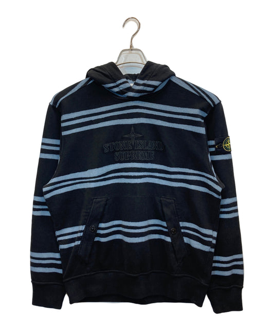 [Pre-owned] SUPREME Warp Stripe Hooded Sweatshirt 7325601S5