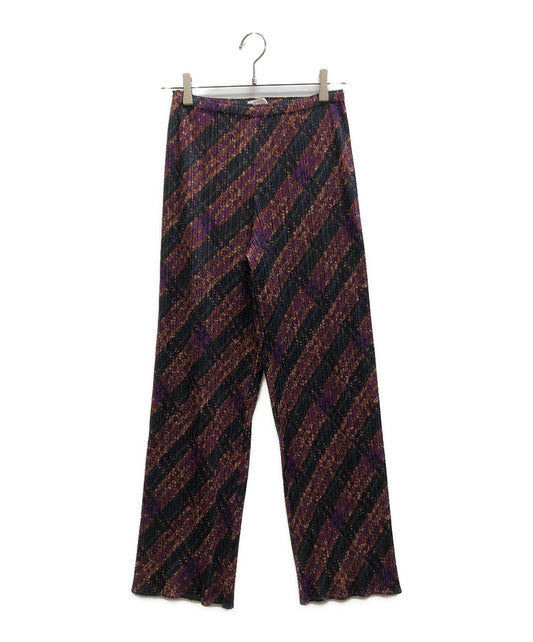 [Pre-owned] PLEATS PLEASE pleated pants with a full pattern PP53-JF904